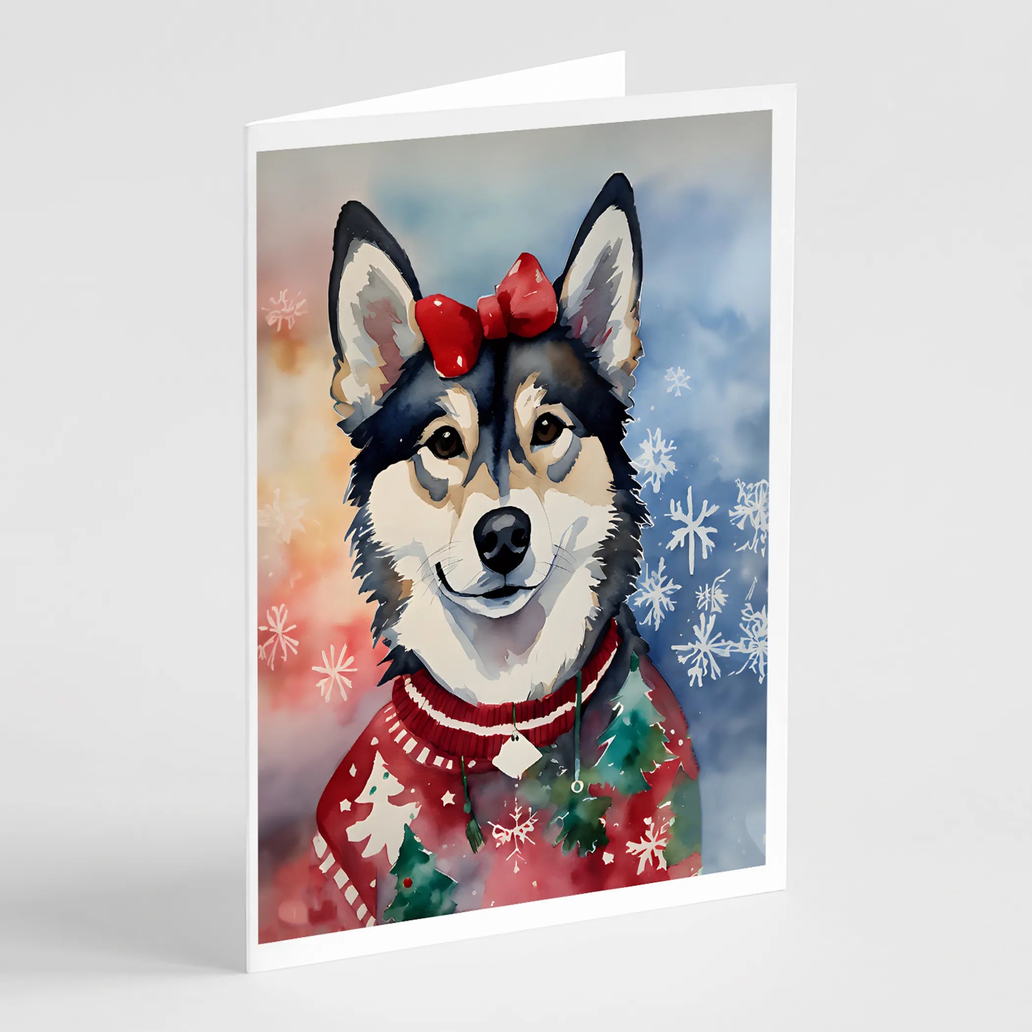 Christmas Sweaters Greeting Cards  - Size: 5X7 | Pack Of: 8 | Collection name: Christmas sweaters