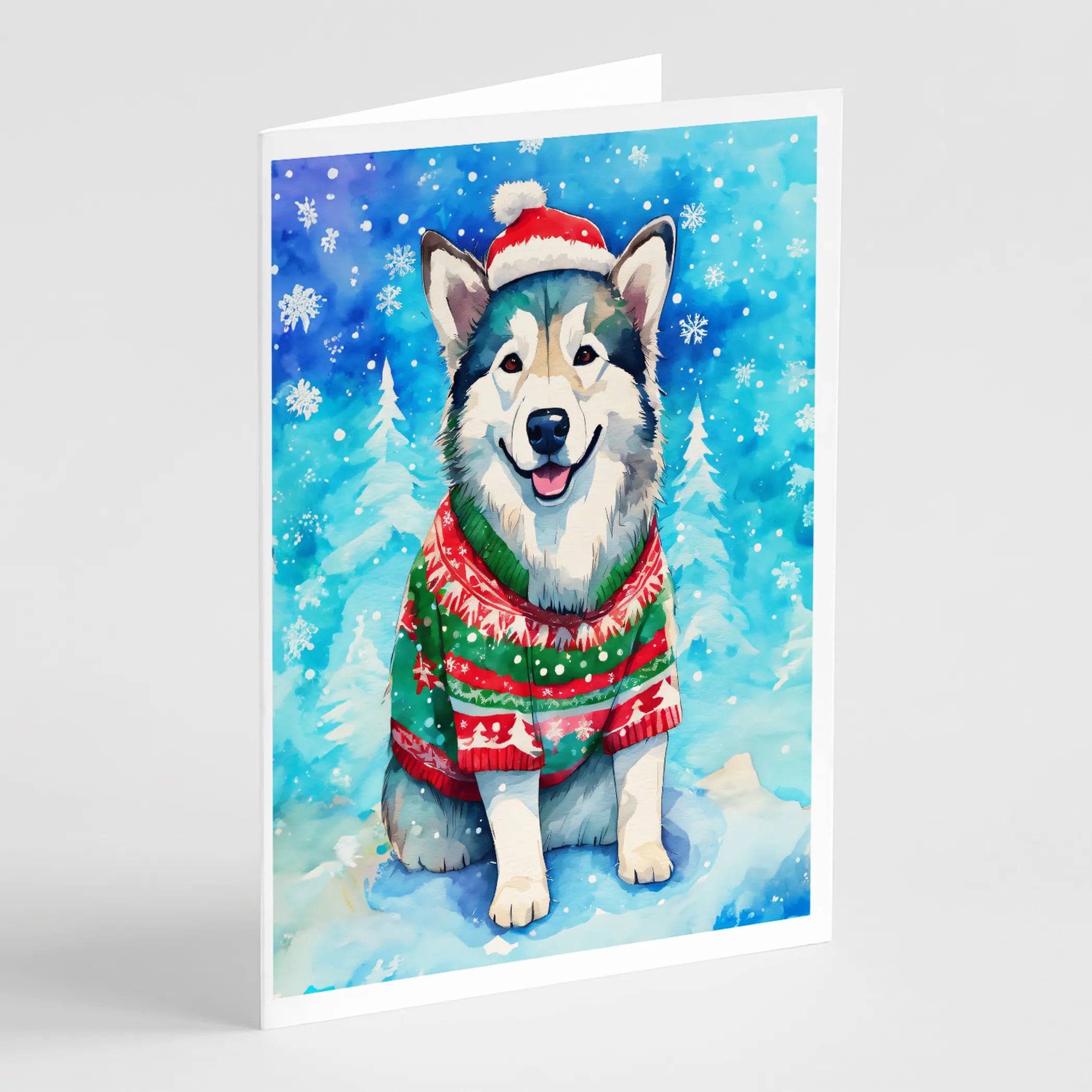 Christmas Sweaters Greeting Cards  - Size: 5X7 | Pack Of: 8 | Collection name: Christmas sweaters