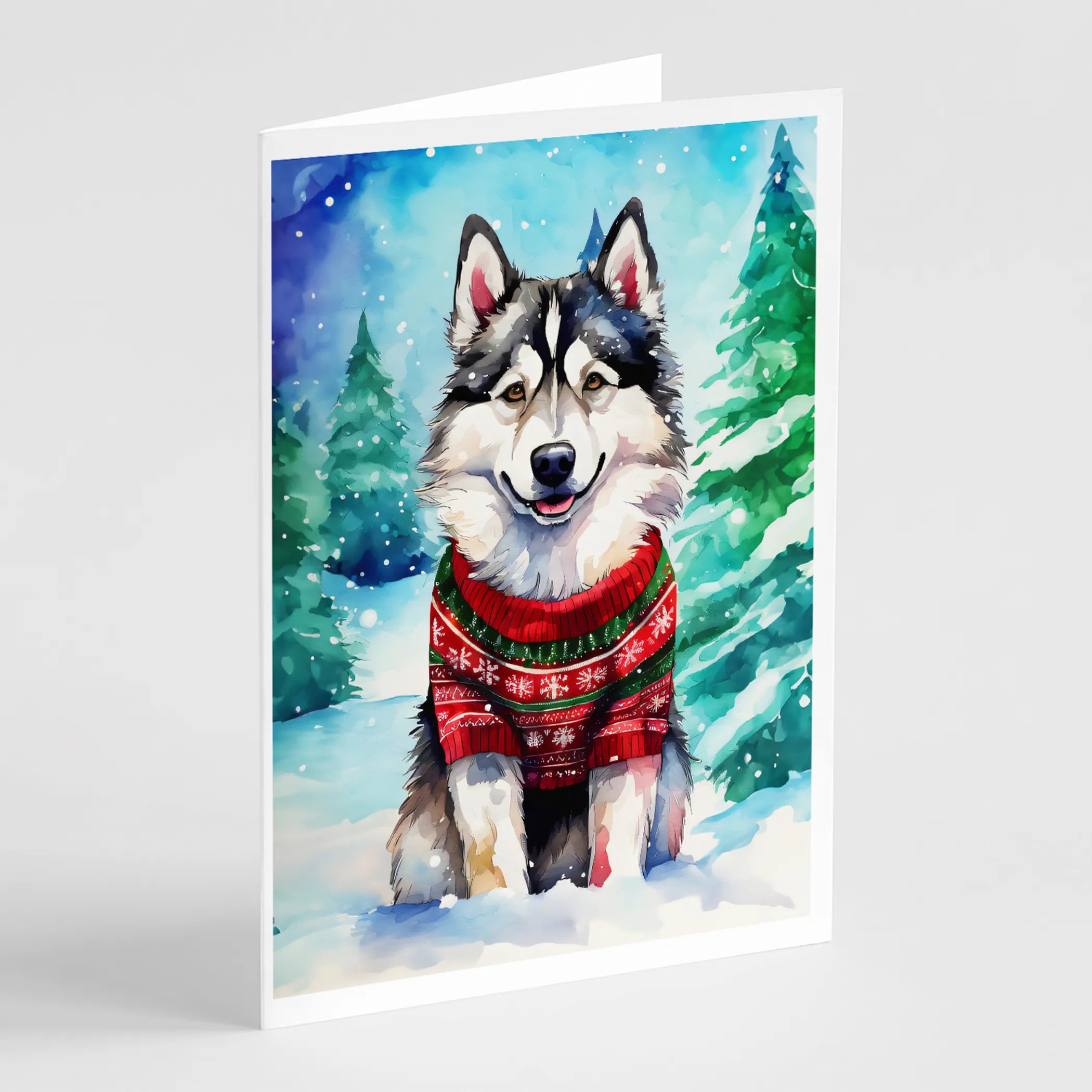 Christmas Sweaters Greeting Cards  - Size: 5X7 | Pack Of: 8 | Collection name: Christmas sweaters