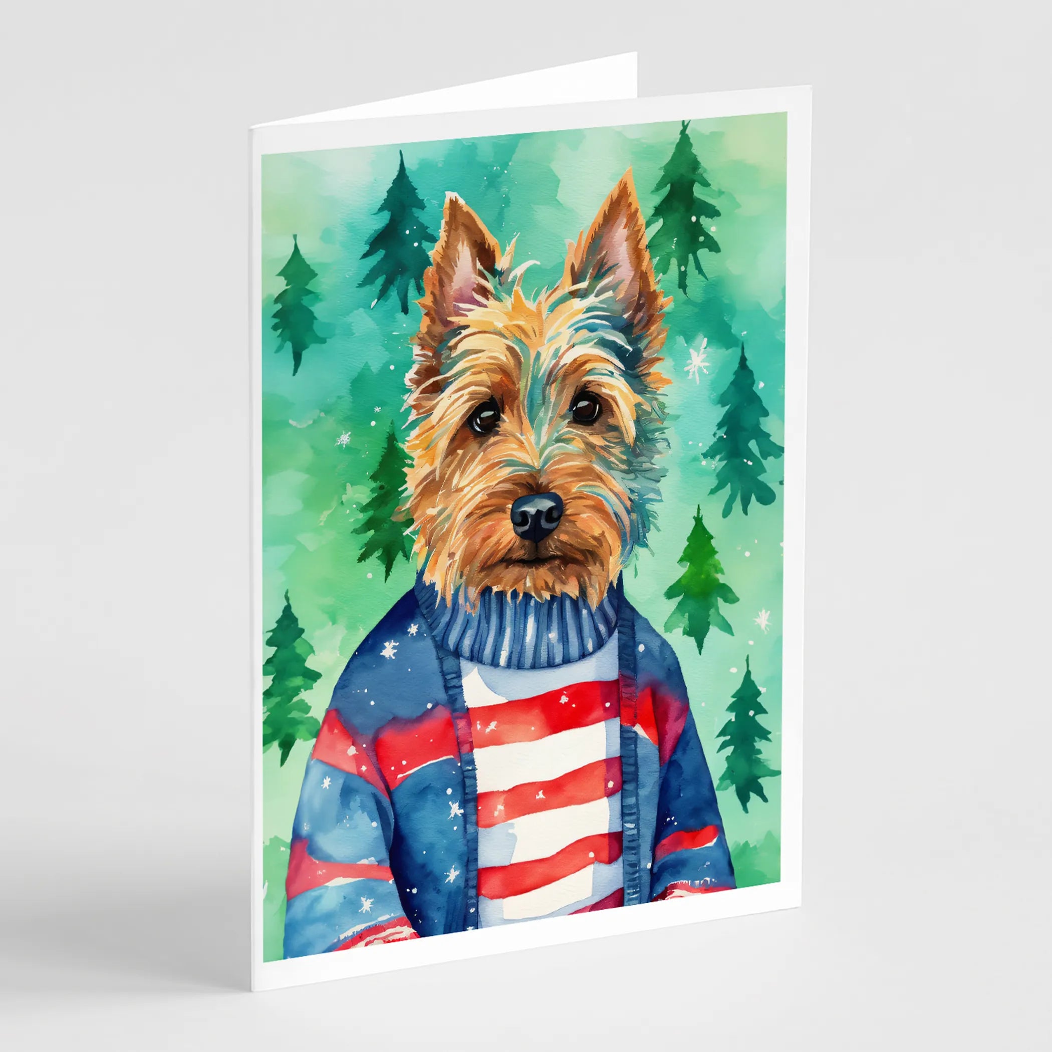 Christmas Sweaters Greeting Cards  - Size: 5X7 | Pack Of: 8 | Collection name: Christmas sweaters