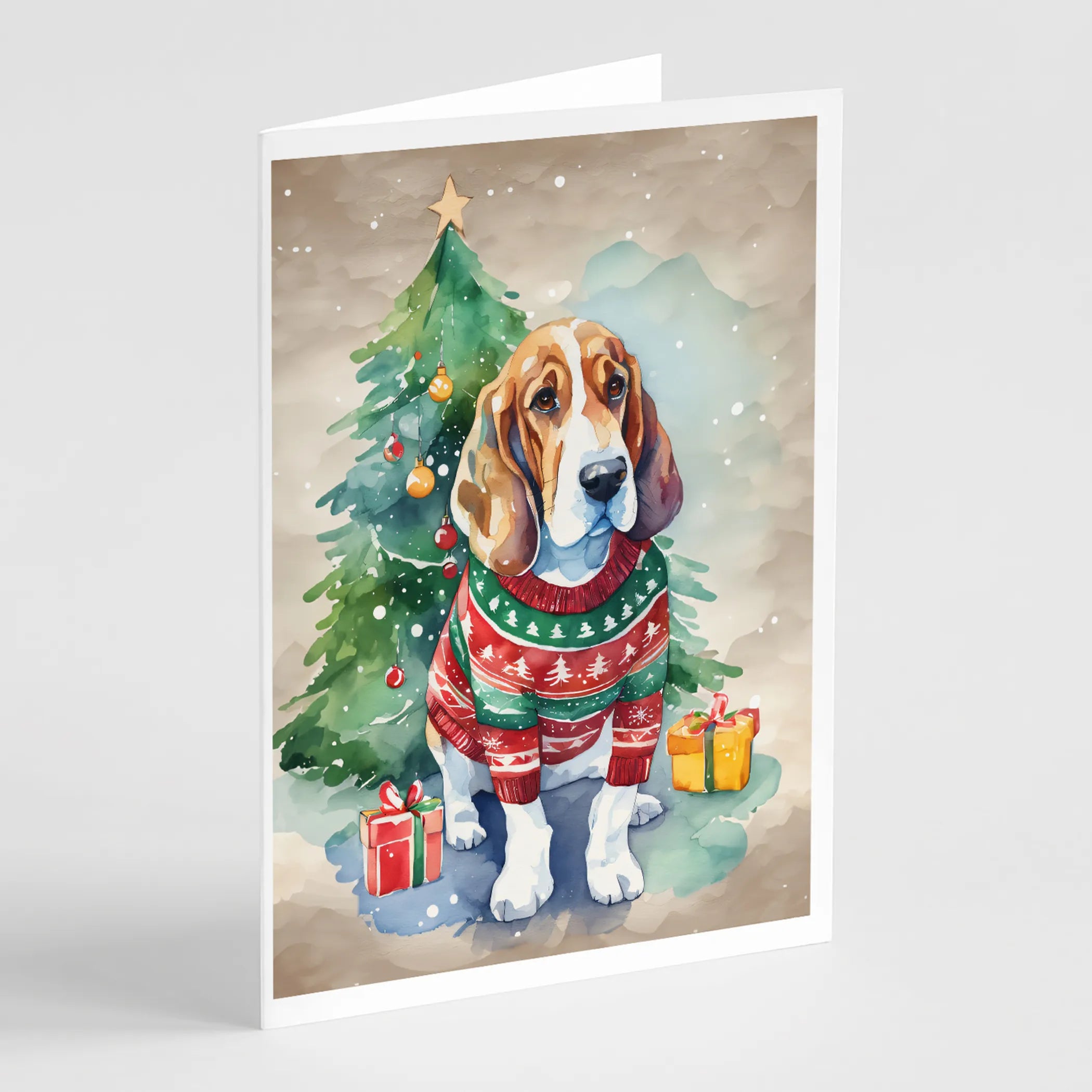 Christmas Sweaters Greeting Cards  - Size: 5X7 | Pack Of: 8 | Collection name: Christmas sweaters