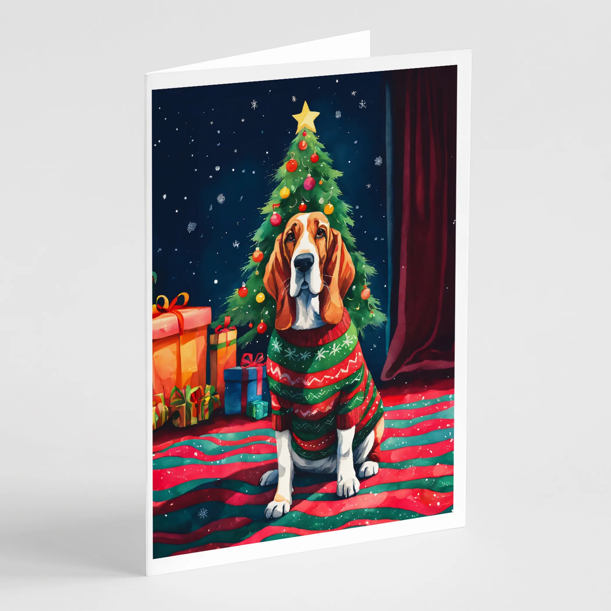 Christmas Sweaters Greeting Cards  - Size: 5X7 | Pack Of: 8 | Collection name: Christmas sweaters