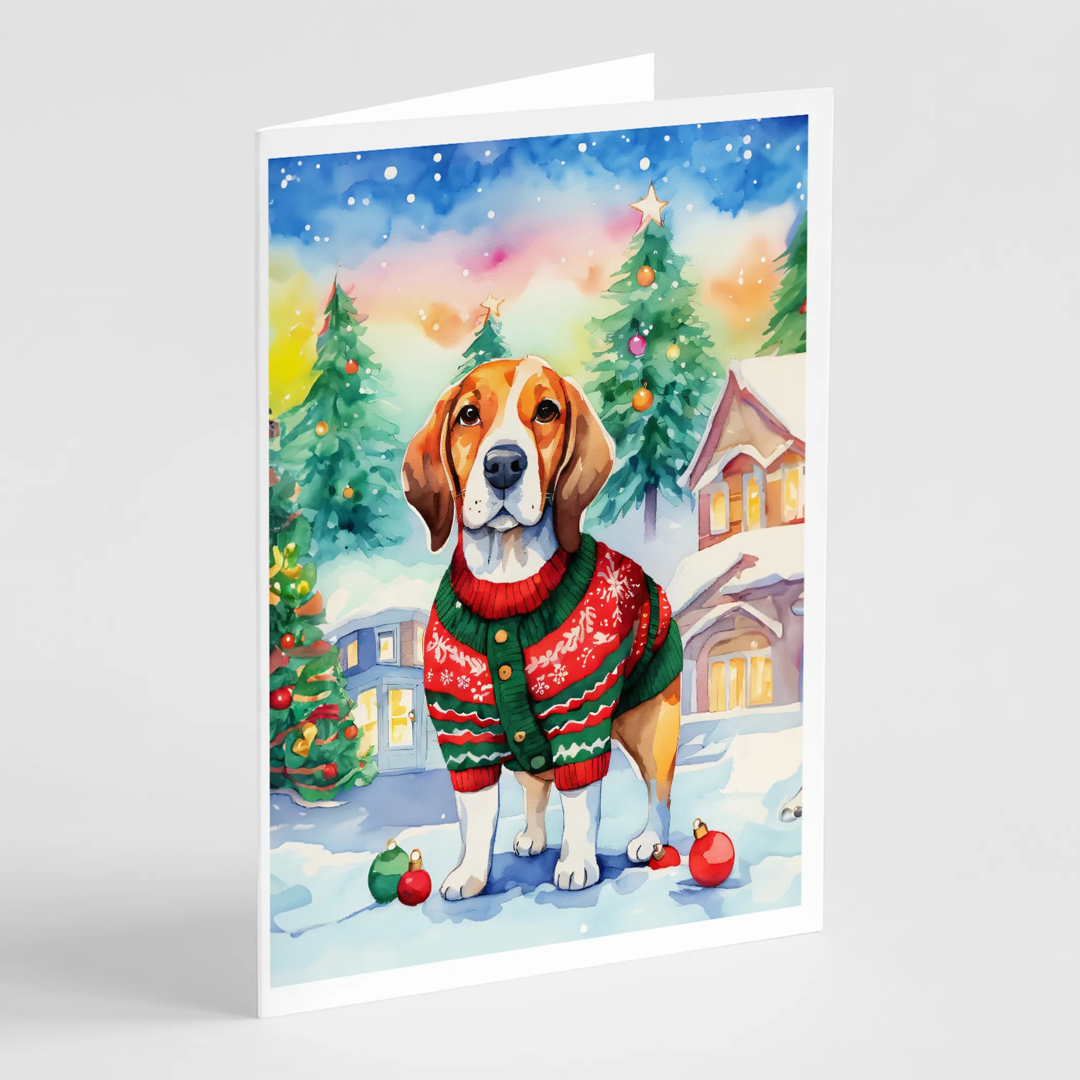 Christmas Sweaters Greeting Cards  - Size: 5X7 | Pack Of: 8 | Collection name: Christmas sweaters