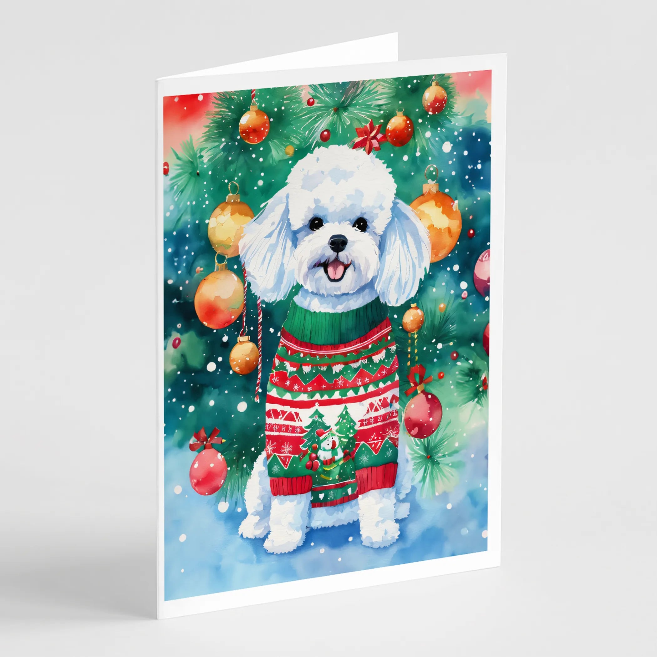 Christmas Sweaters Greeting Cards  - Size: 5X7 | Pack Of: 8 | Collection name: Christmas sweaters
