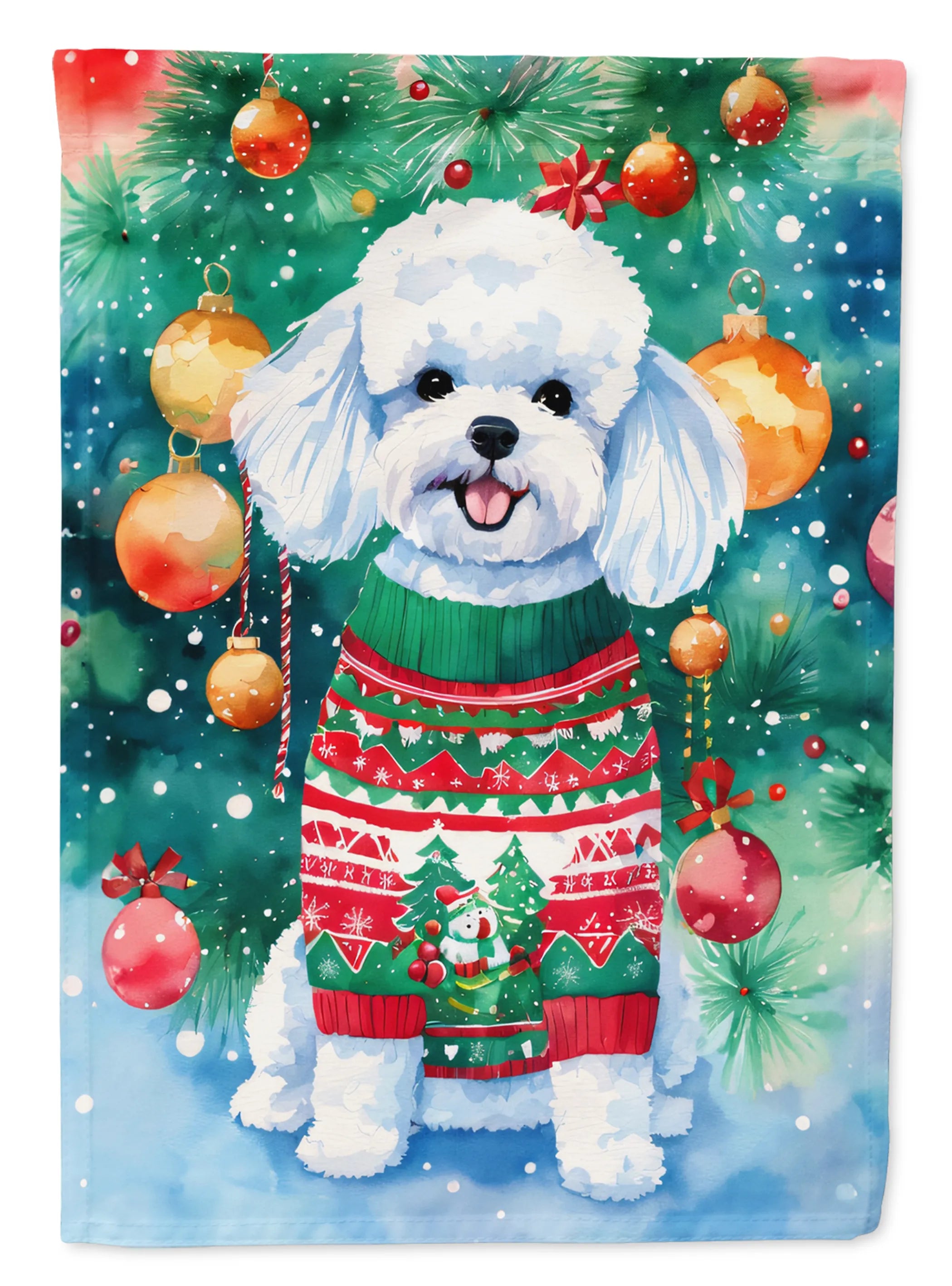 Christmas Sweaters Decorative Flag - Size: GARDEN SIZE | Pack Of: 1 | Collection name: Christmas sweaters
