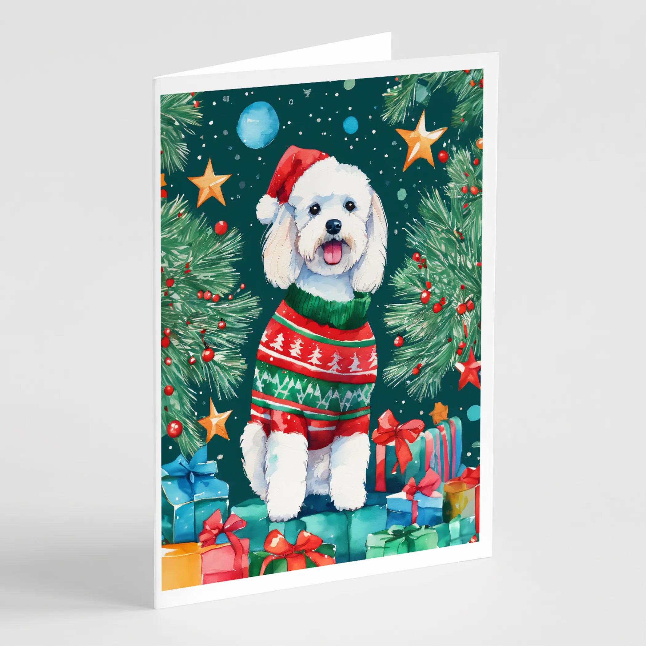 Christmas Sweaters Greeting Cards  - Size: 5X7 | Pack Of: 8 | Collection name: Christmas sweaters