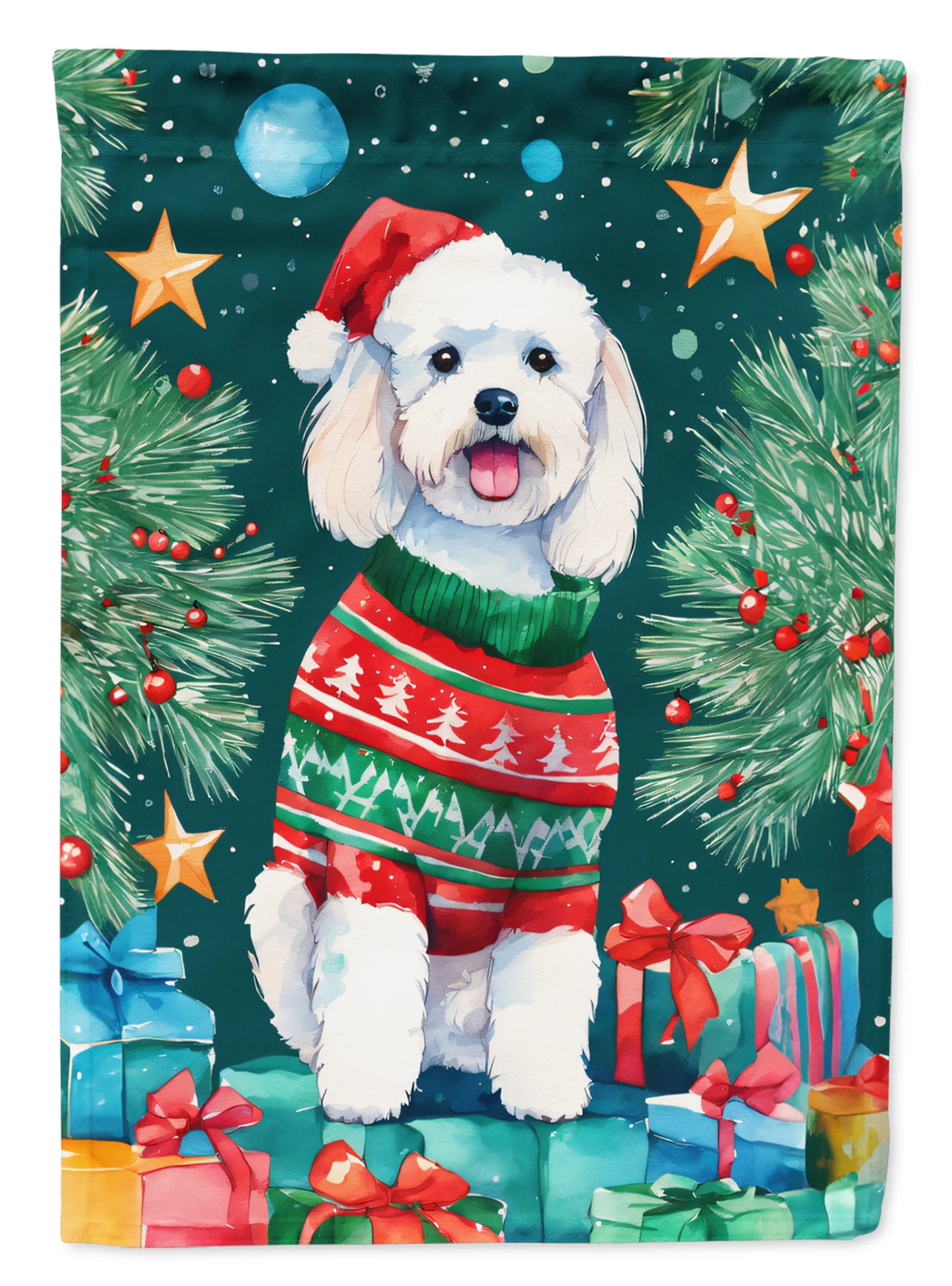 Christmas Sweaters Decorative Flag - Size: GARDEN SIZE | Pack Of: 1 | Collection name: Christmas sweaters