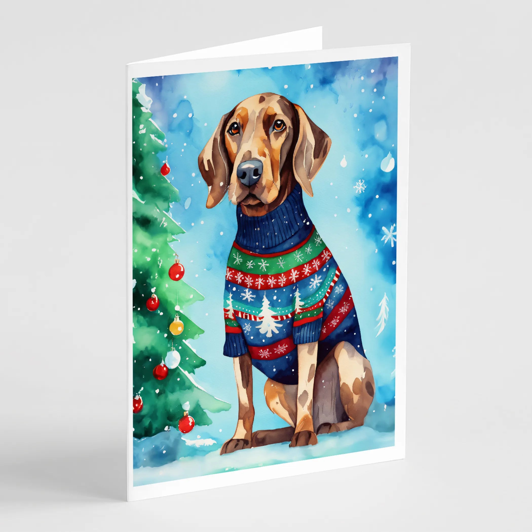 Christmas Sweaters Greeting Cards  - Size: 5X7 | Pack Of: 8 | Collection name: Christmas sweaters