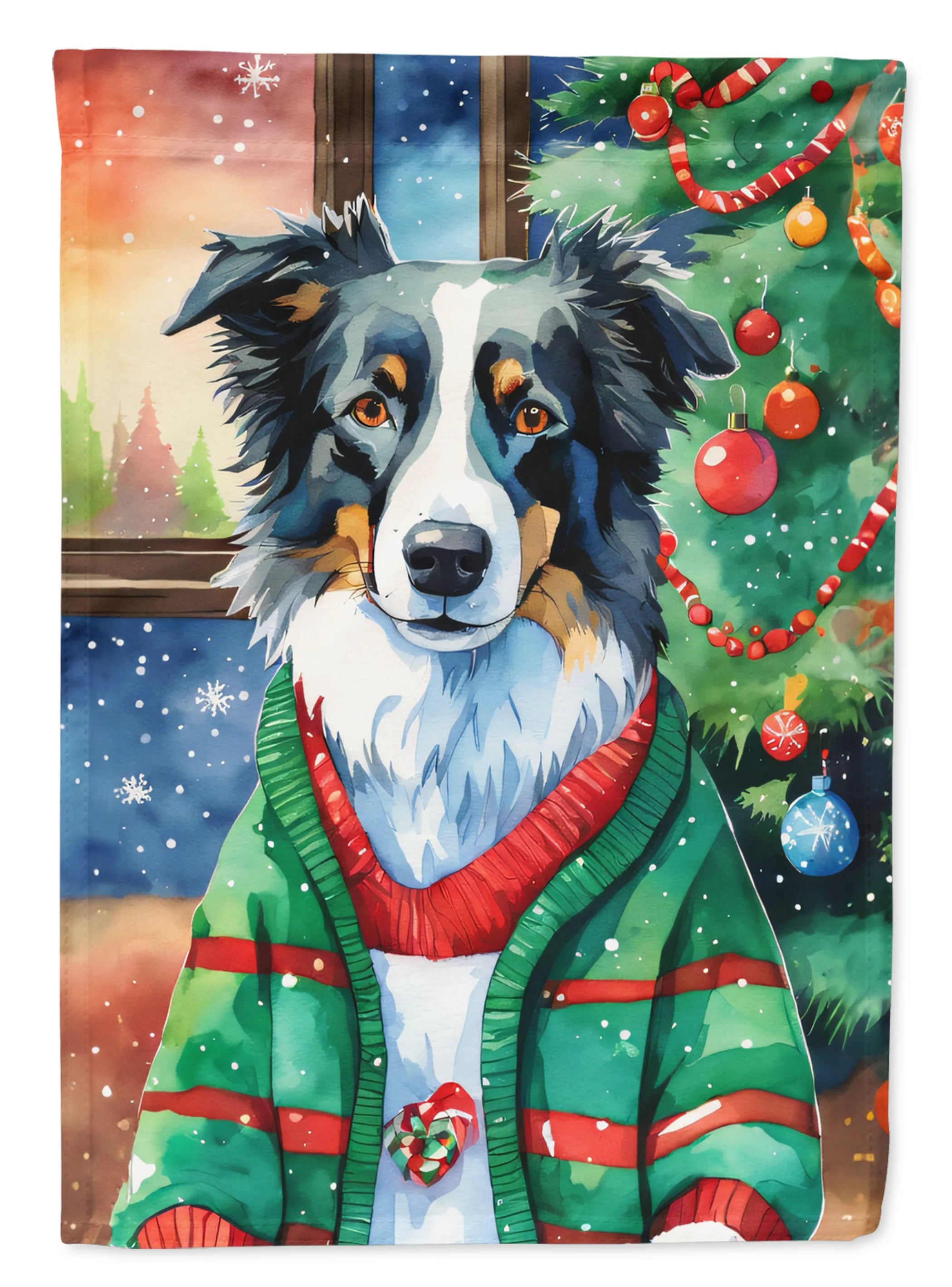 Christmas Sweaters Decorative Flag - Size: GARDEN SIZE | Pack Of: 1 | Collection name: Christmas sweaters
