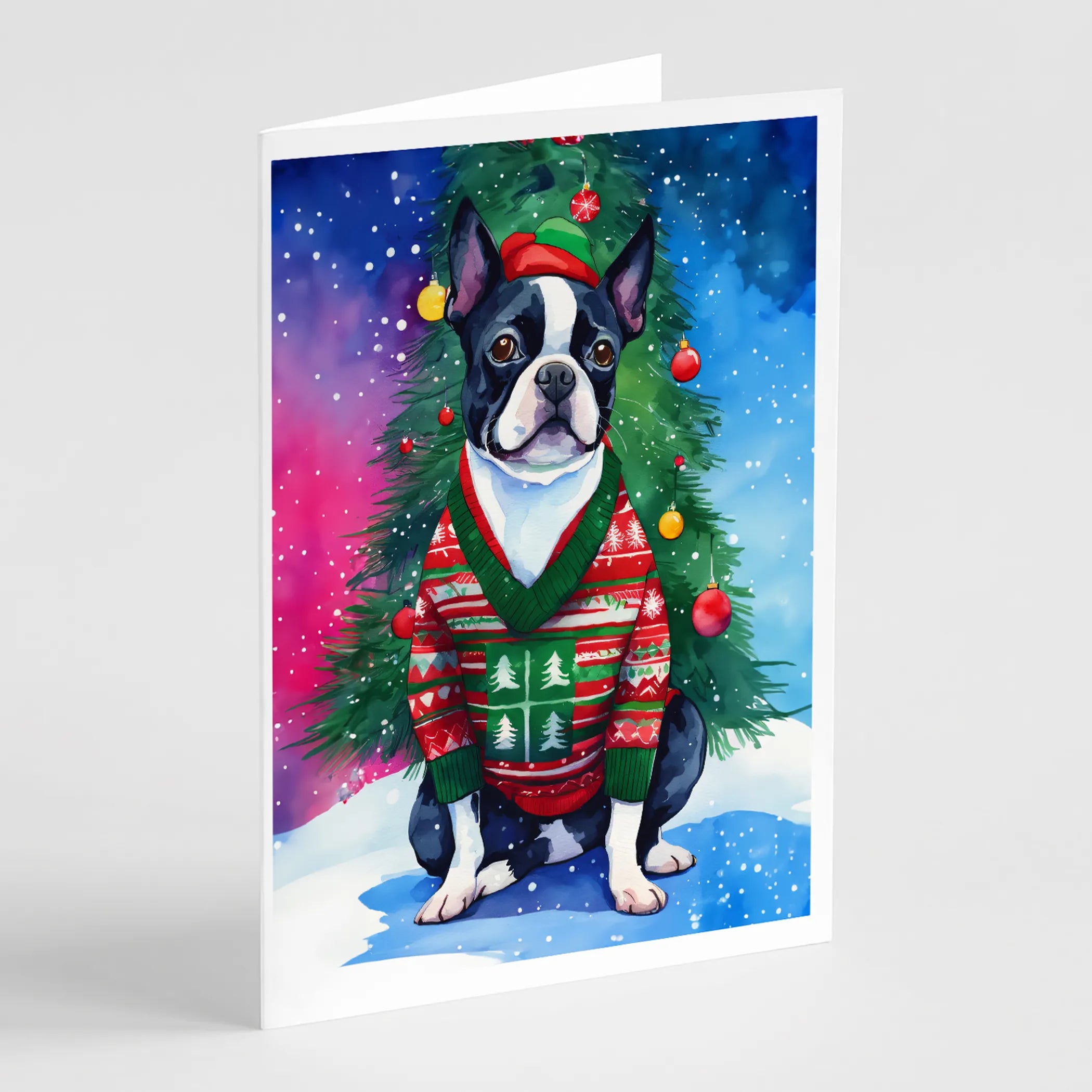 Christmas Sweaters Greeting Cards  - Size: 5X7 | Pack Of: 8 | Collection name: Christmas sweaters