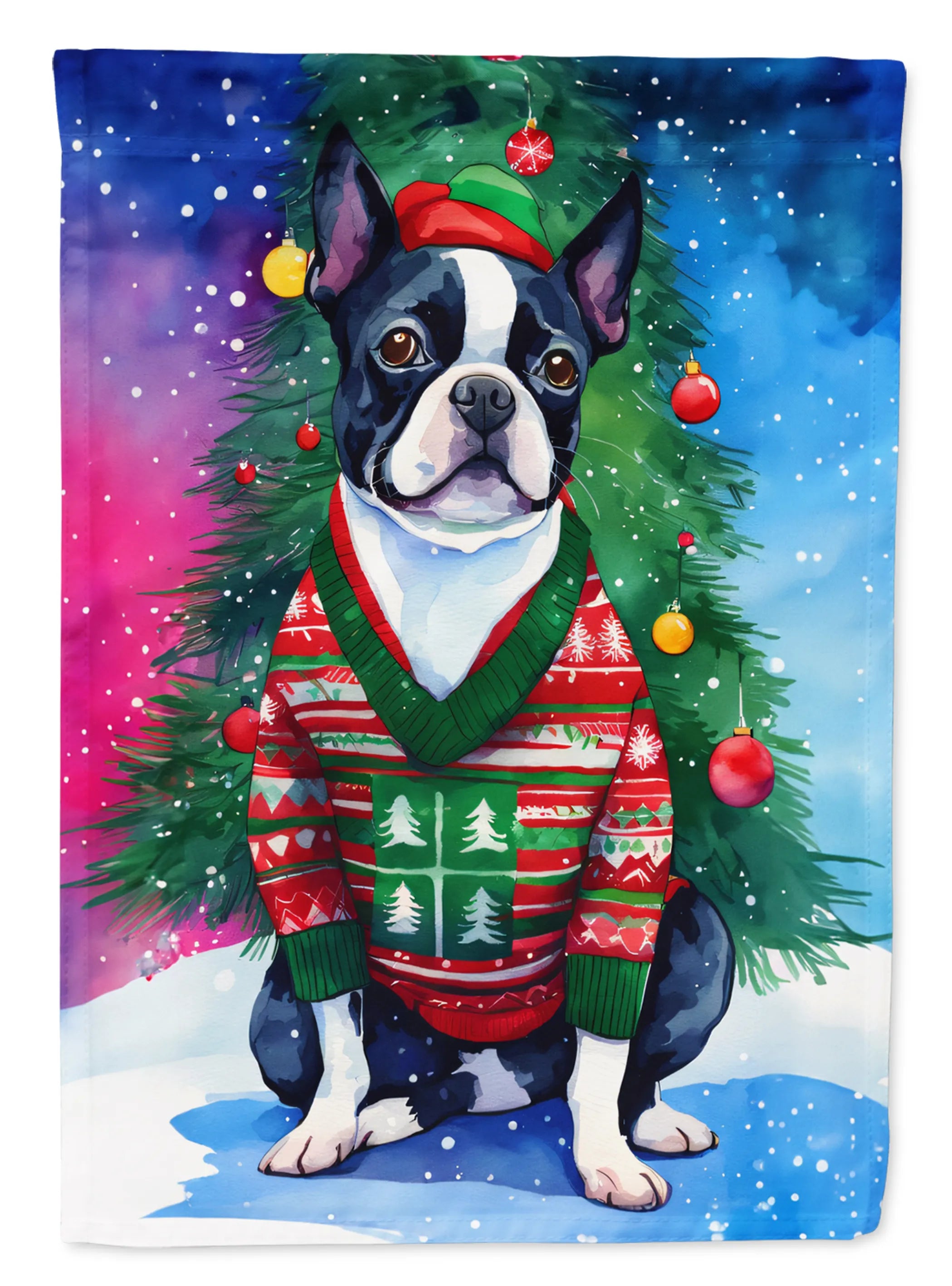 Christmas Sweaters Decorative Flag - Size: GARDEN SIZE | Pack Of: 1 | Collection name: Christmas sweaters