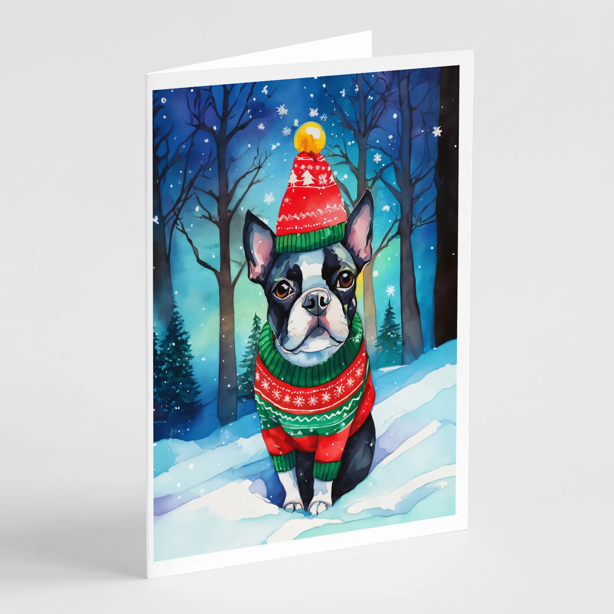 Christmas Sweaters Greeting Cards  - Size: 5X7 | Pack Of: 8 | Collection name: Christmas sweaters