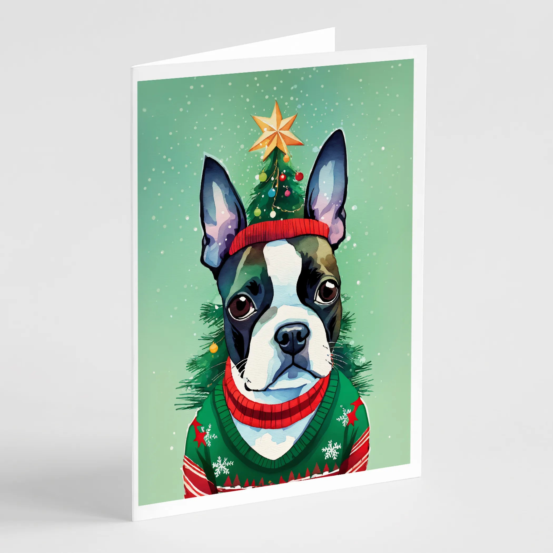 Christmas Sweaters Greeting Cards  - Size: 5X7 | Pack Of: 8 | Collection name: Christmas sweaters