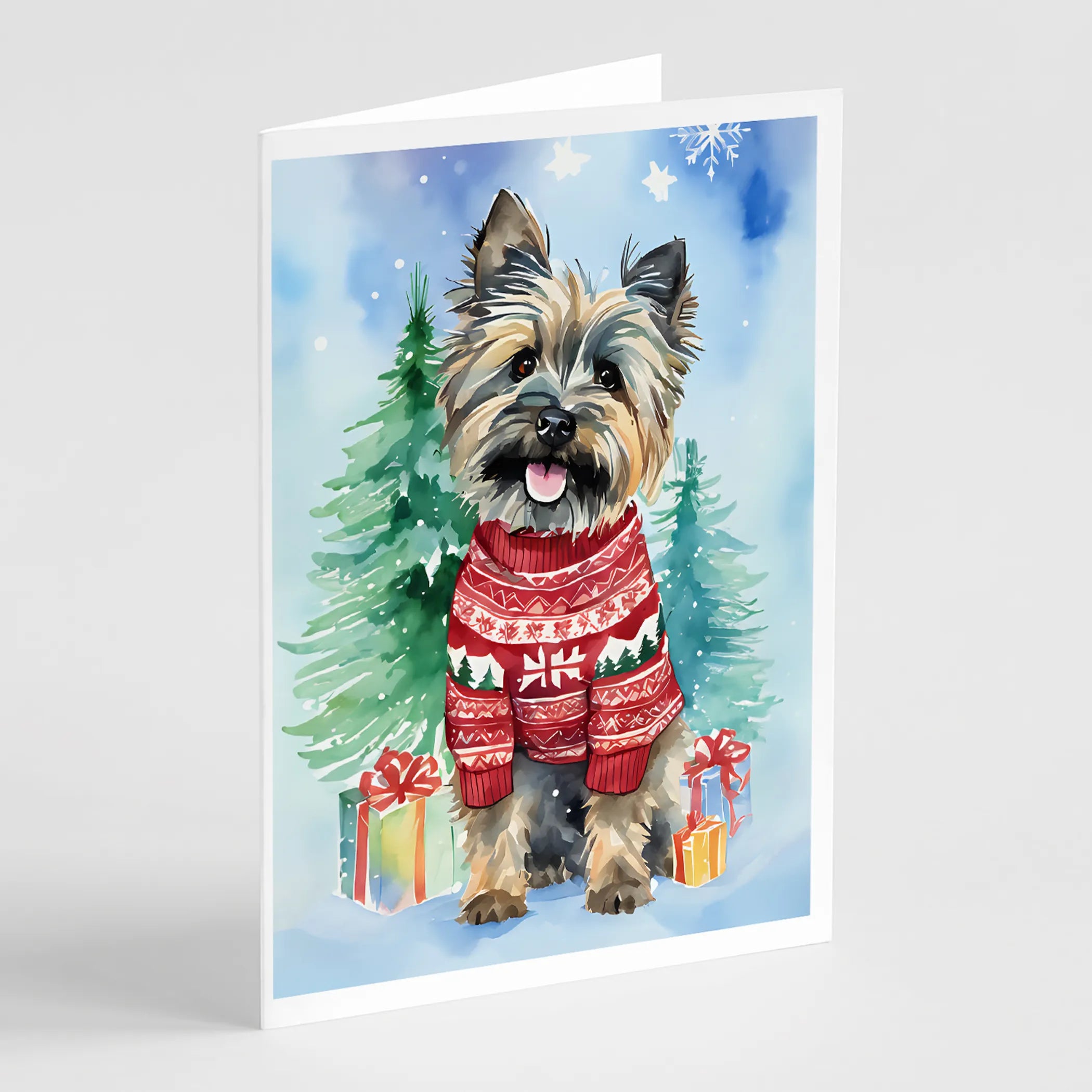 Christmas Sweaters Greeting Cards  - Size: 5X7 | Pack Of: 8 | Collection name: Christmas sweaters