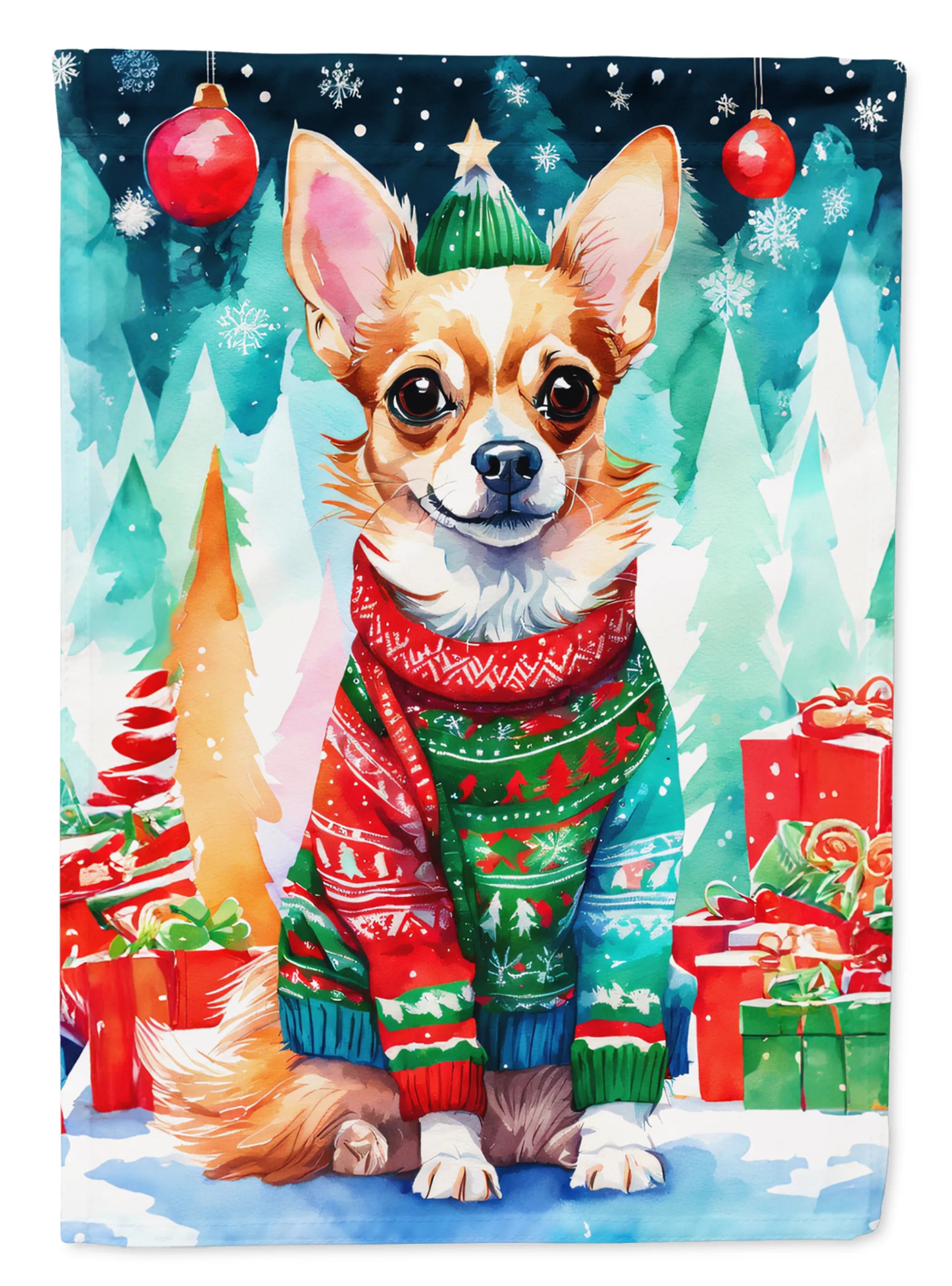 Christmas Sweaters Decorative Flag - Size: GARDEN SIZE | Pack Of: 1 | Collection name: Christmas sweaters
