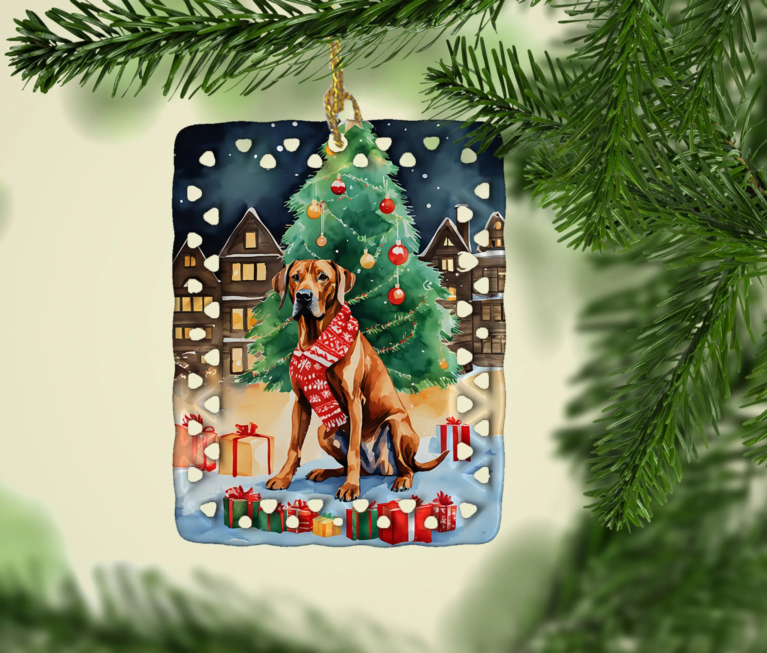 Christmas Sweaters Porcelain Ornament