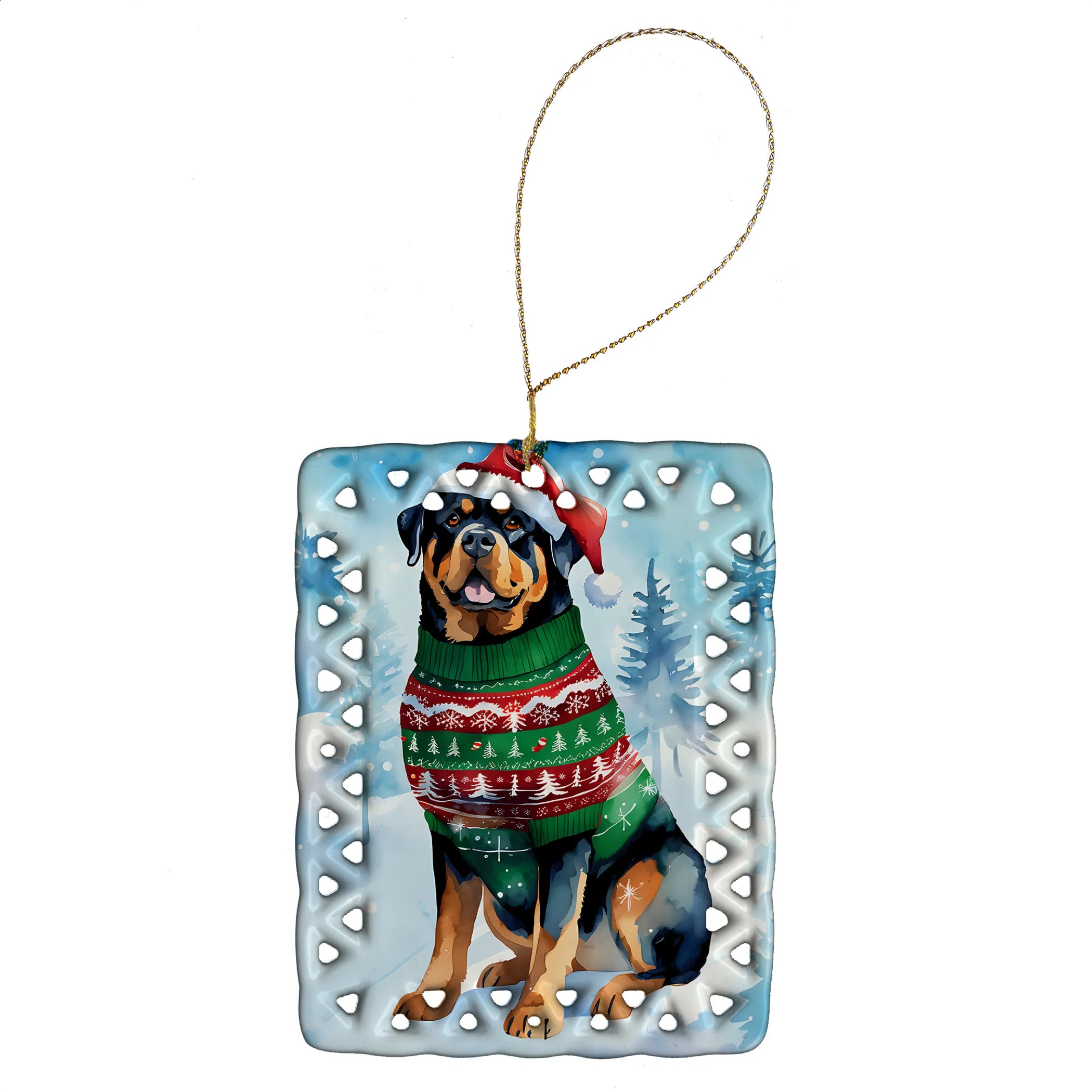 Christmas Sweaters Porcelain Ornament