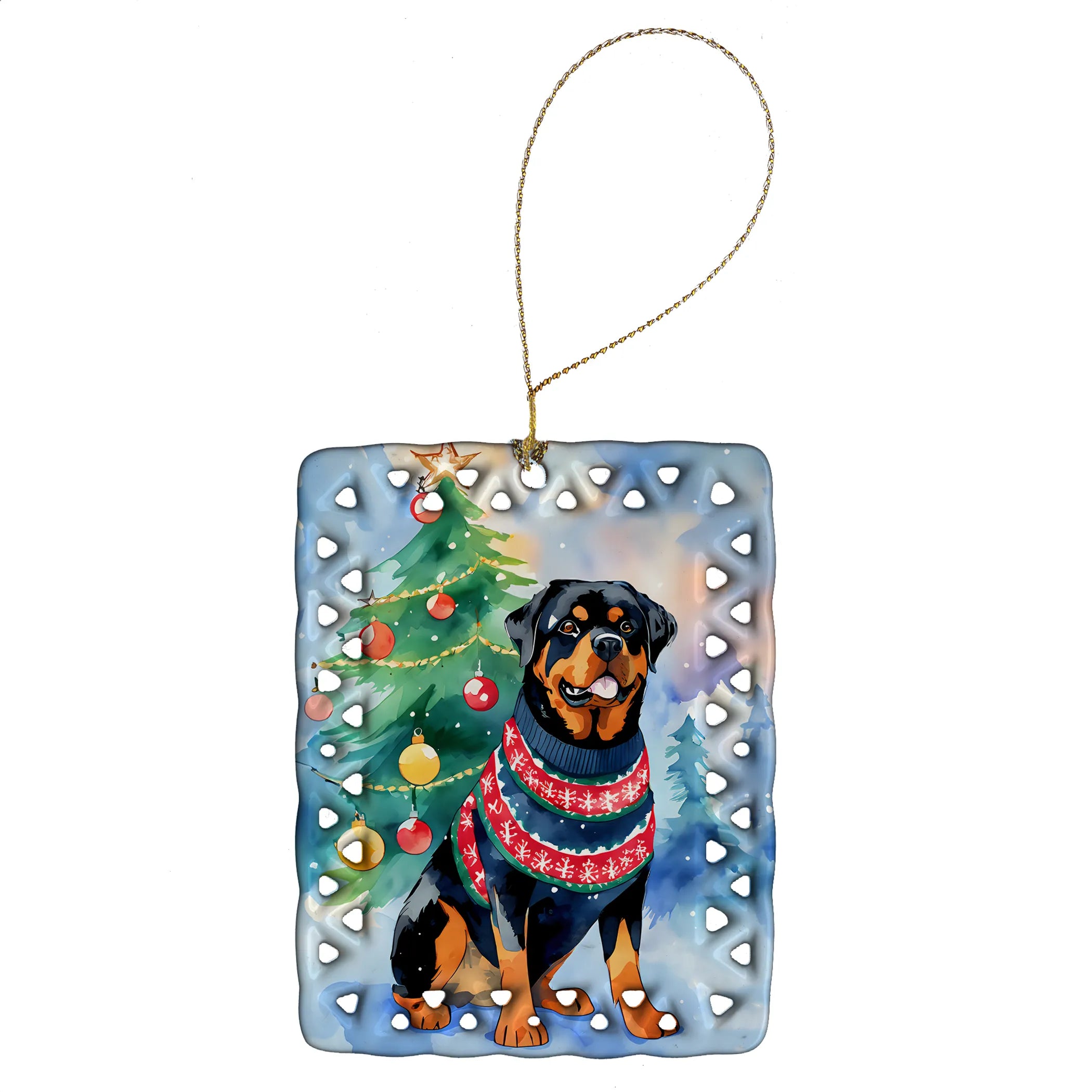 Christmas Sweaters Porcelain Ornament