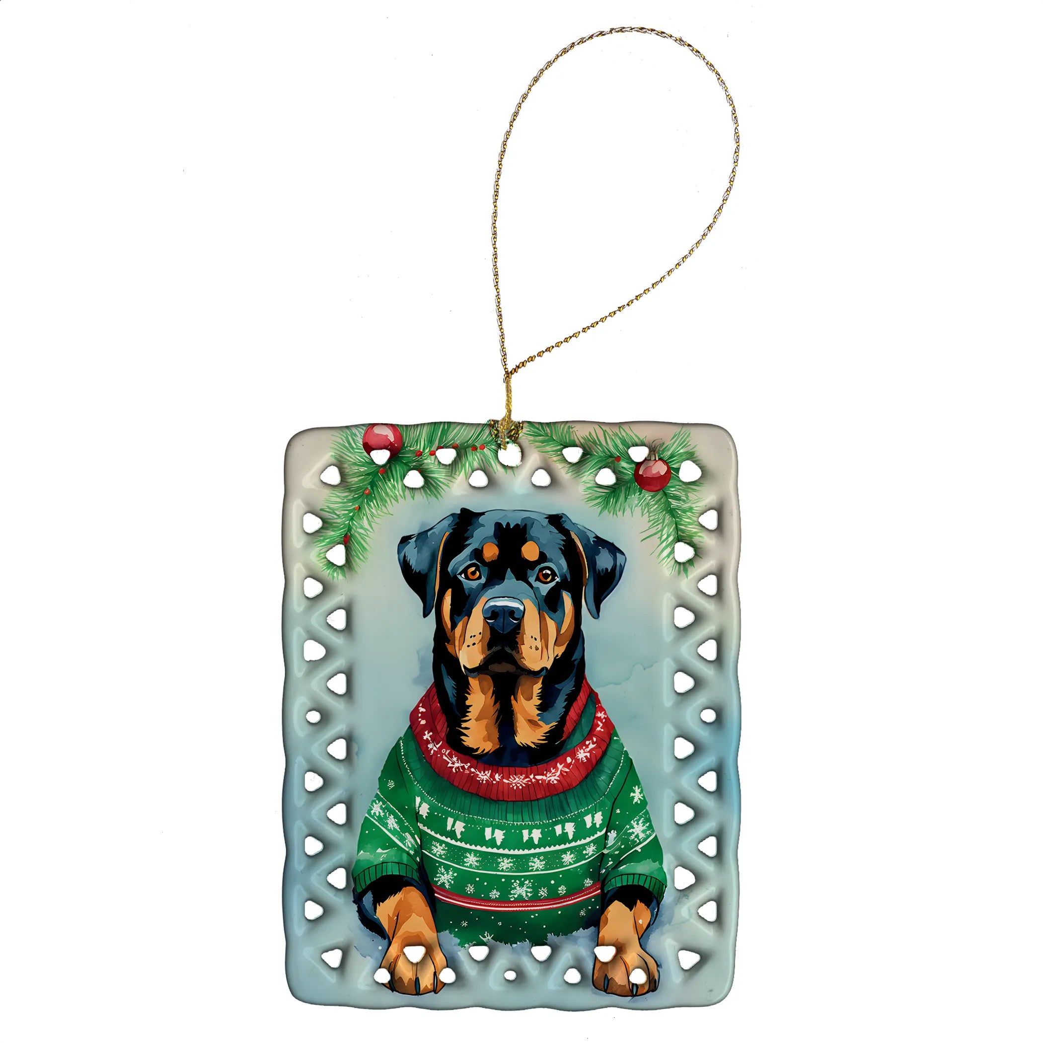 Christmas Sweaters Porcelain Ornament