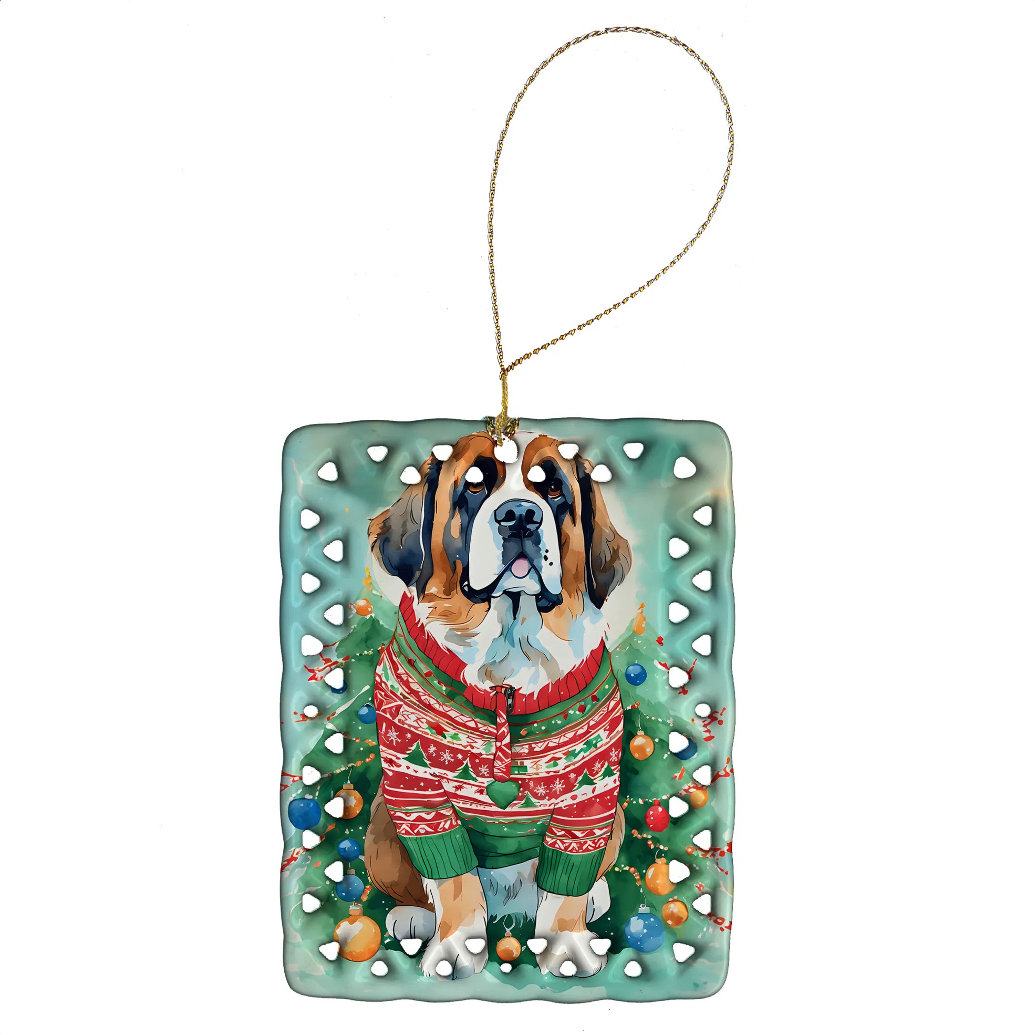 Christmas Sweaters Porcelain Ornament