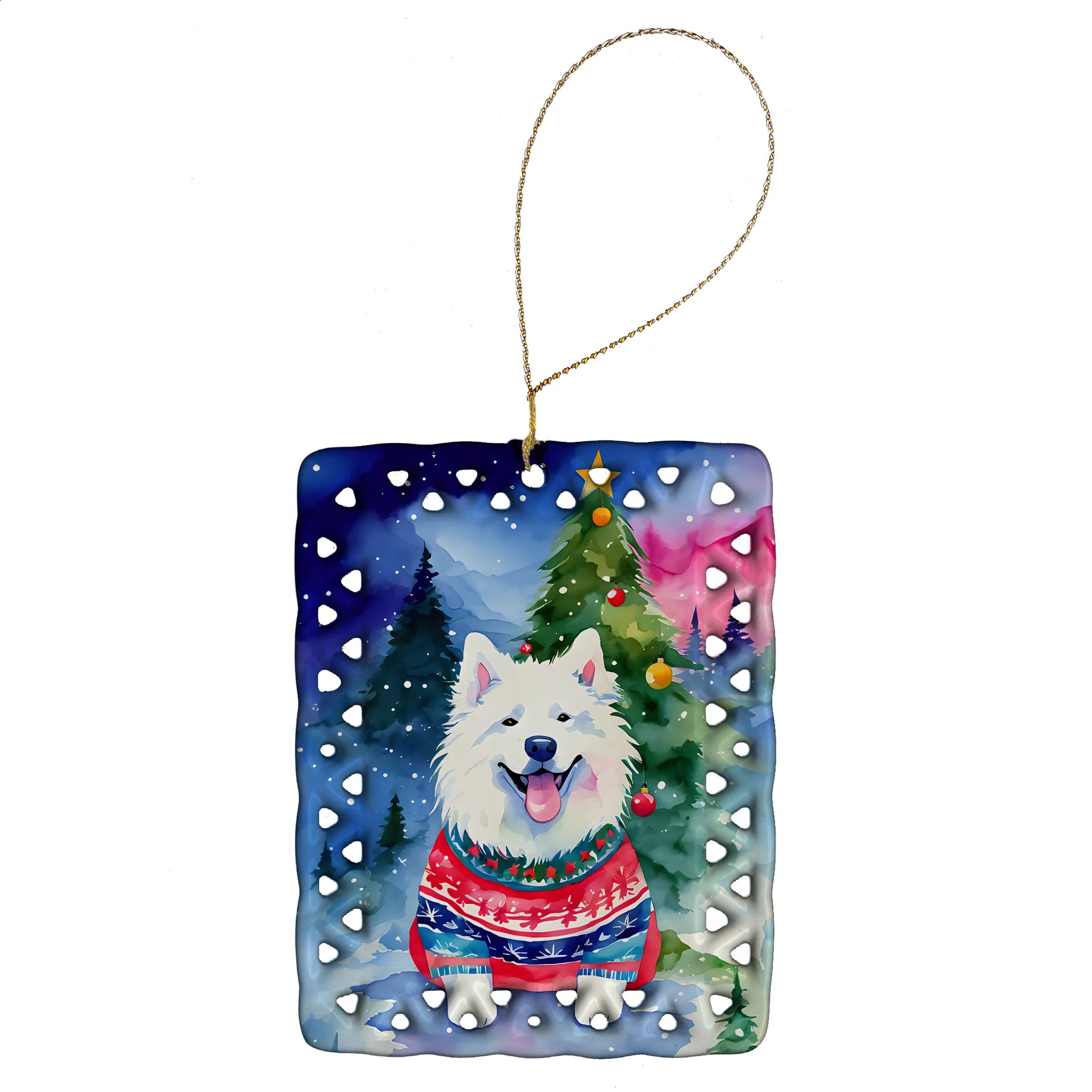Christmas Sweaters Porcelain Ornament