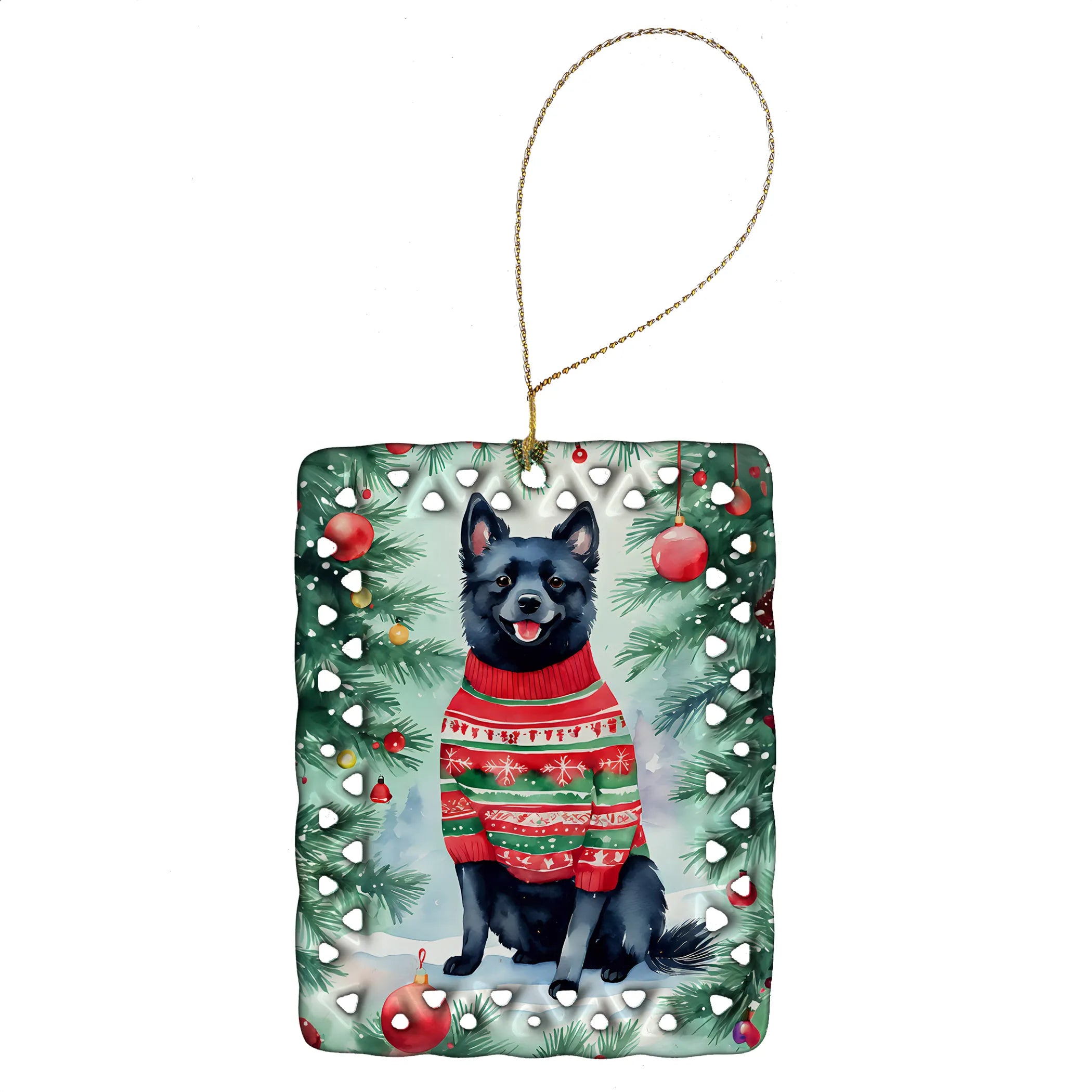 Christmas Sweaters Porcelain Ornament