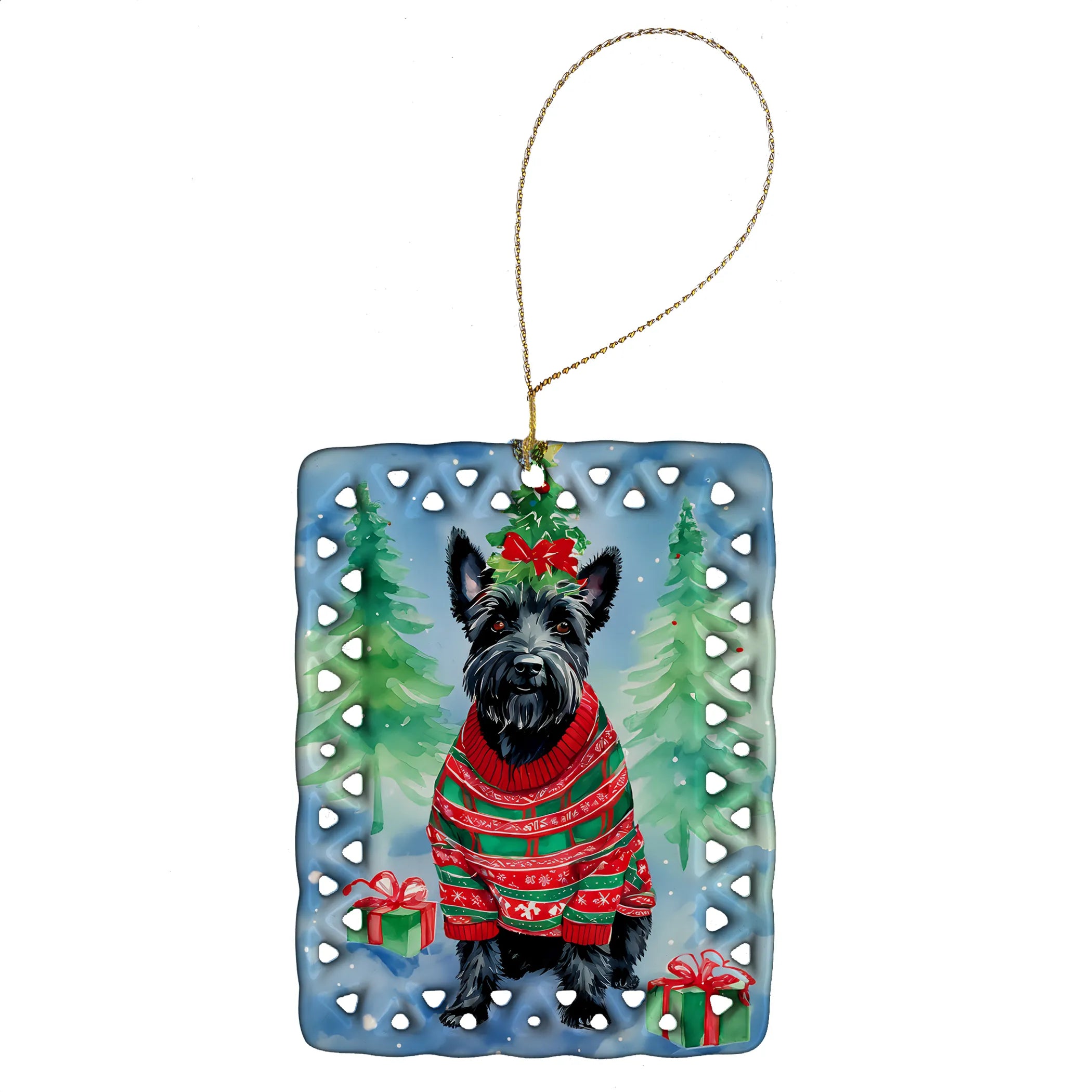 Christmas Sweaters Porcelain Ornament