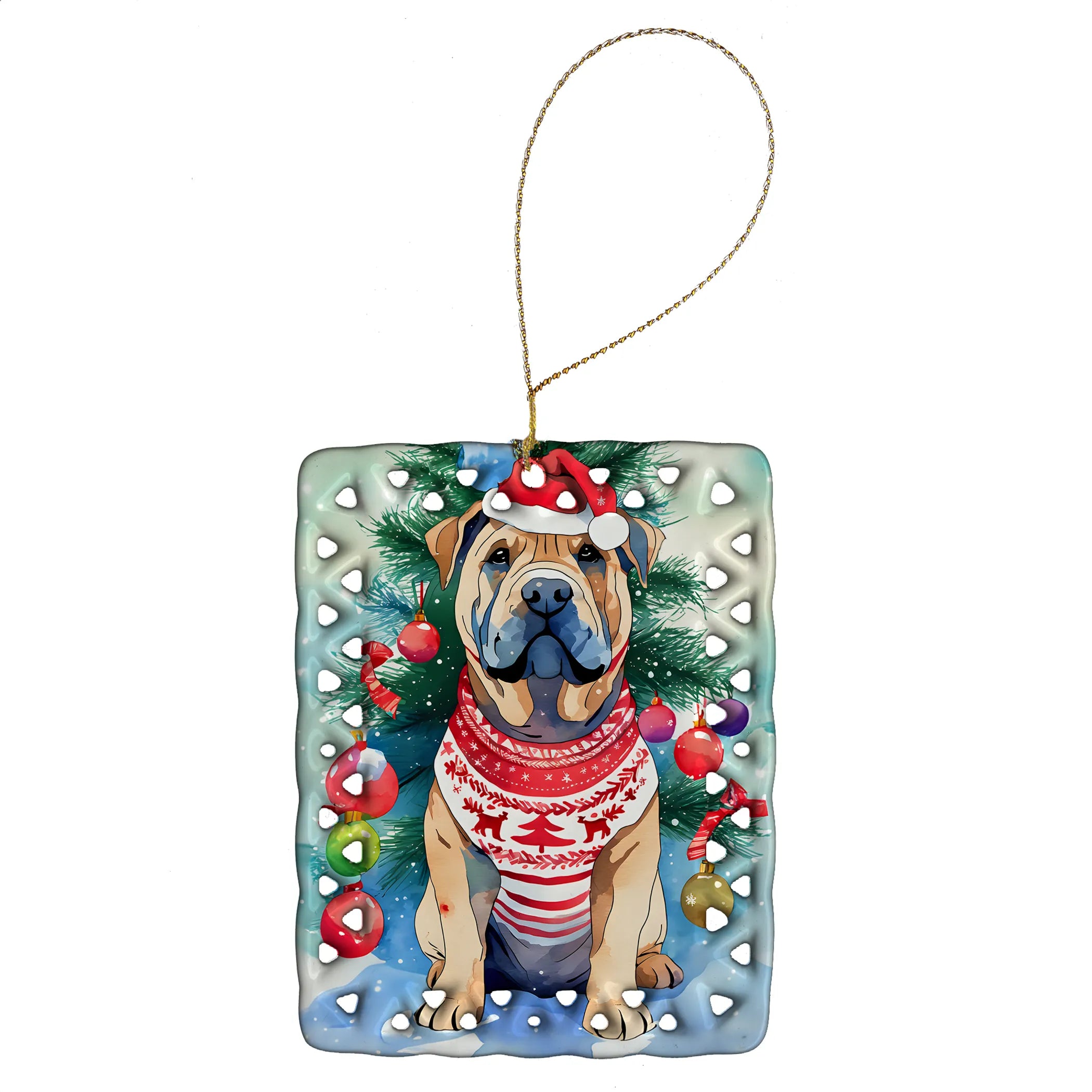 Christmas Sweaters Porcelain Ornament