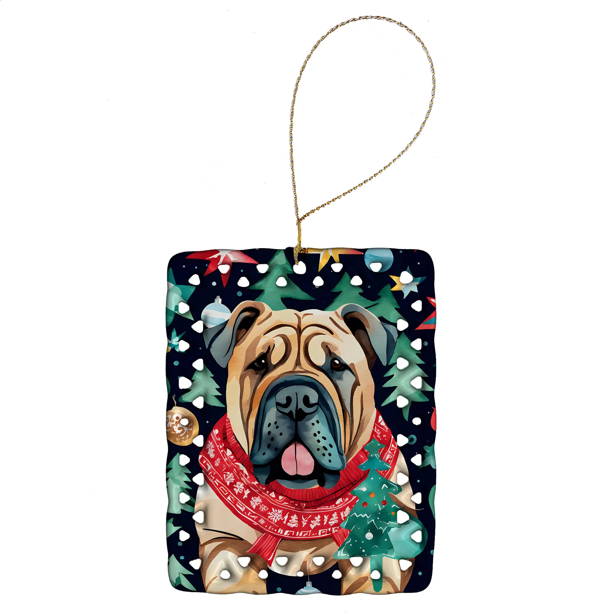 Christmas Sweaters Porcelain Ornament