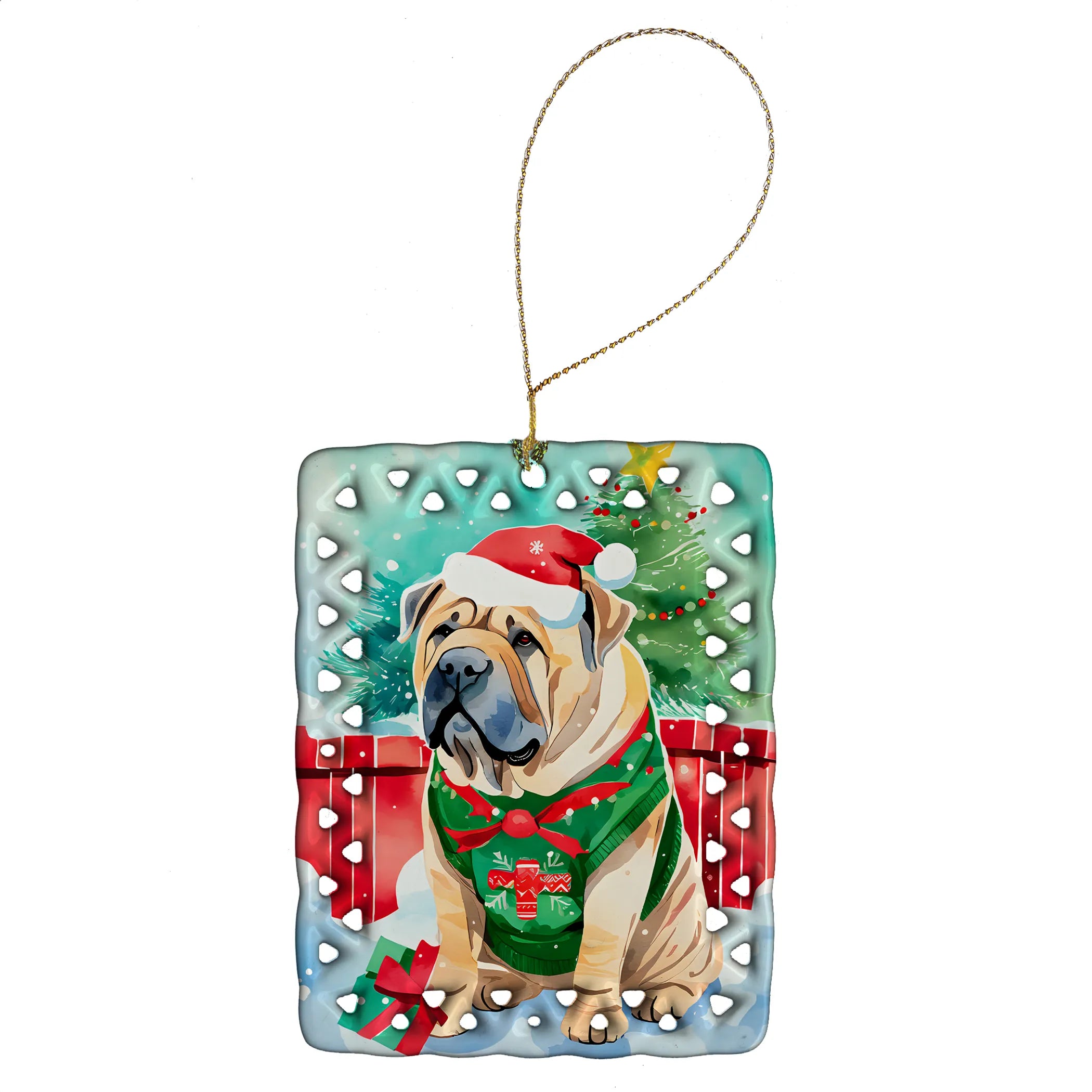 Christmas Sweaters Porcelain Ornament