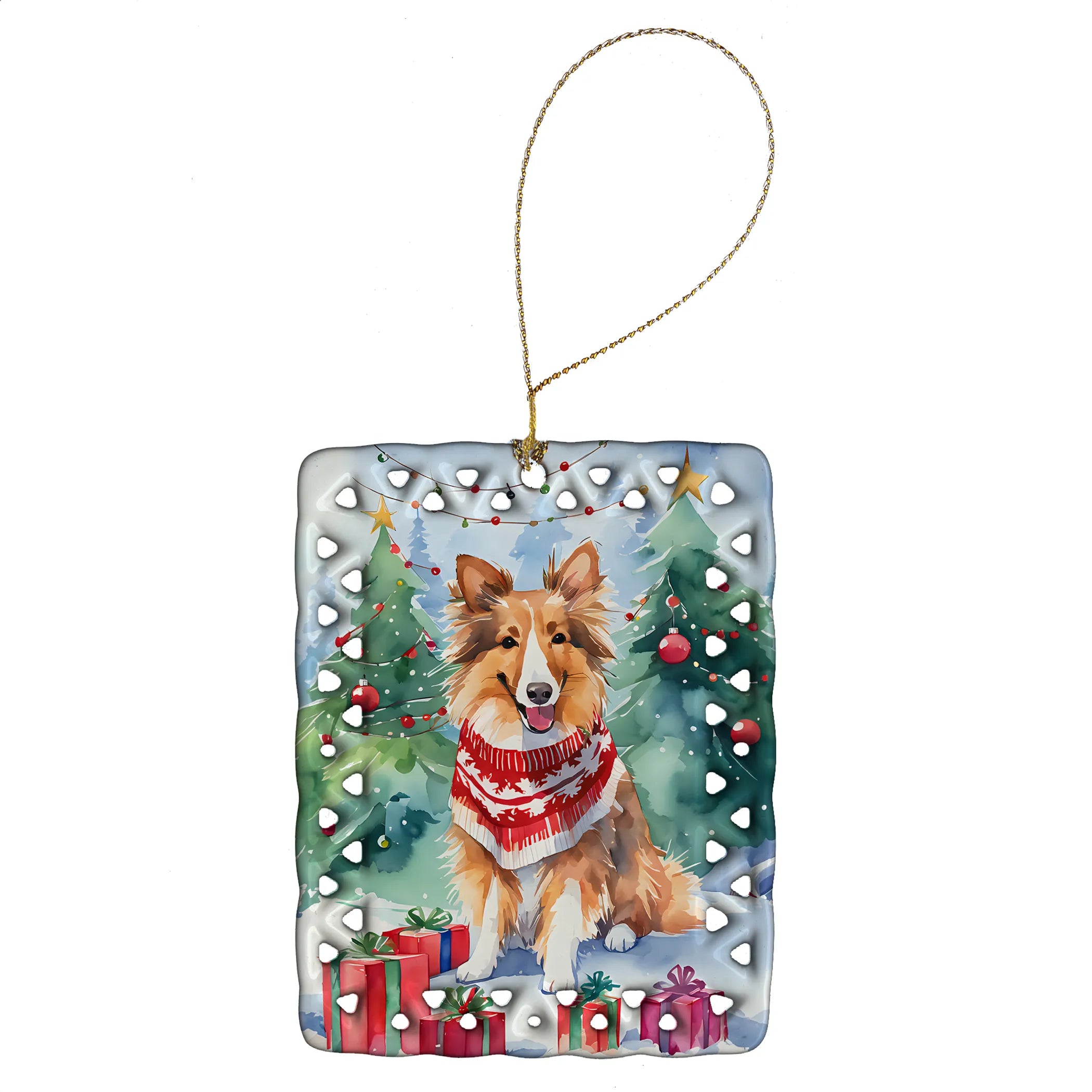Christmas Sweaters Porcelain Ornament
