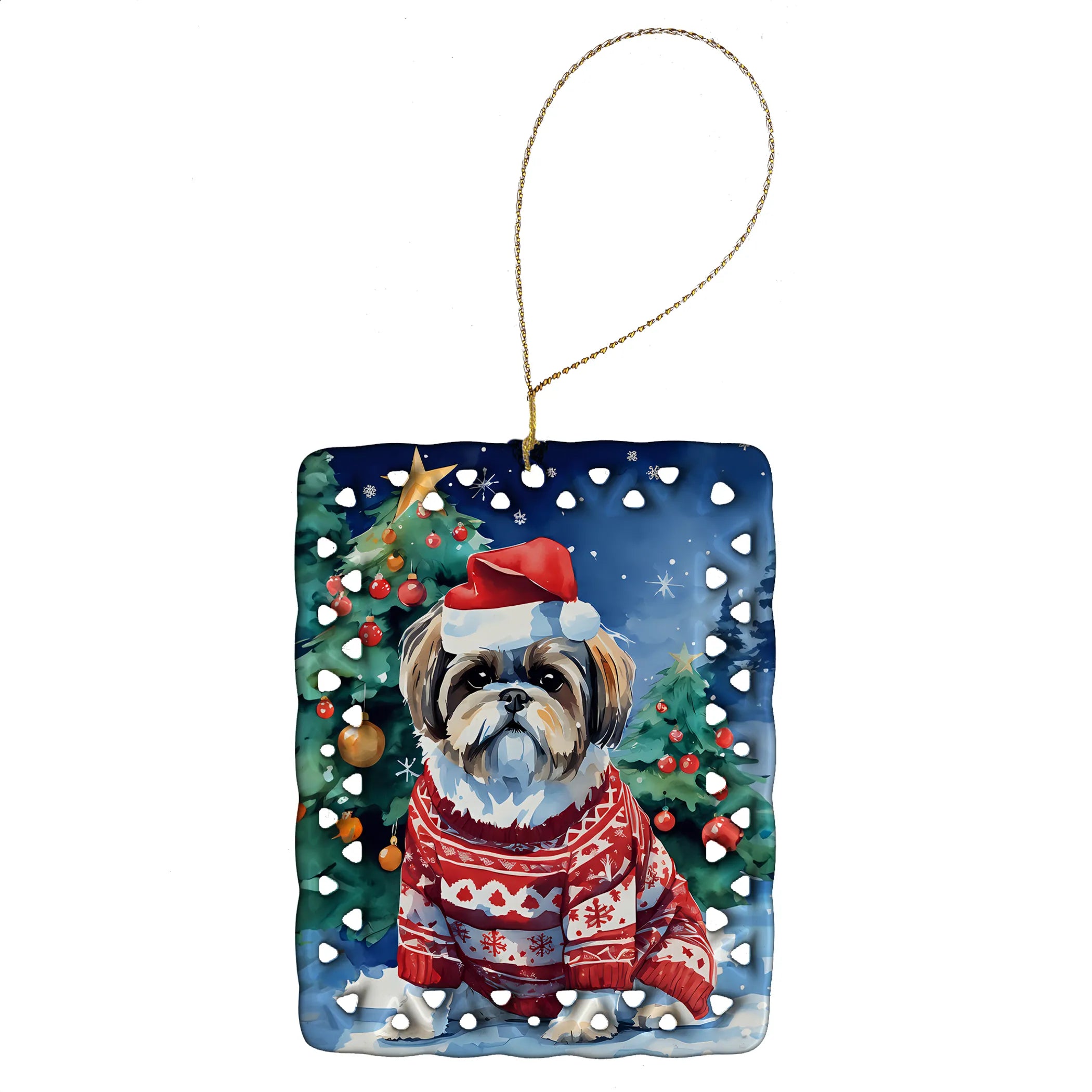 Christmas Sweaters Porcelain Ornament