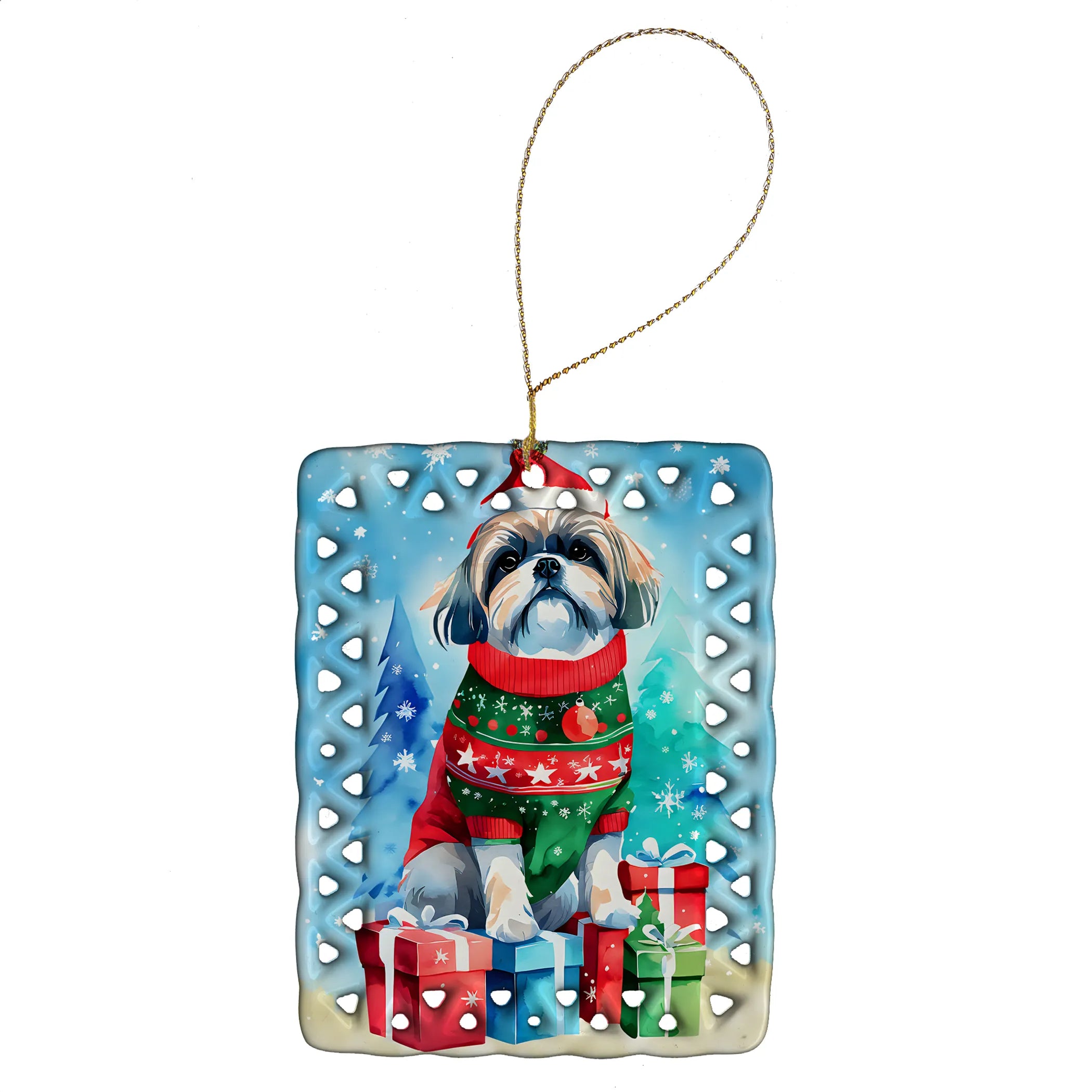 Christmas Sweaters Porcelain Ornament