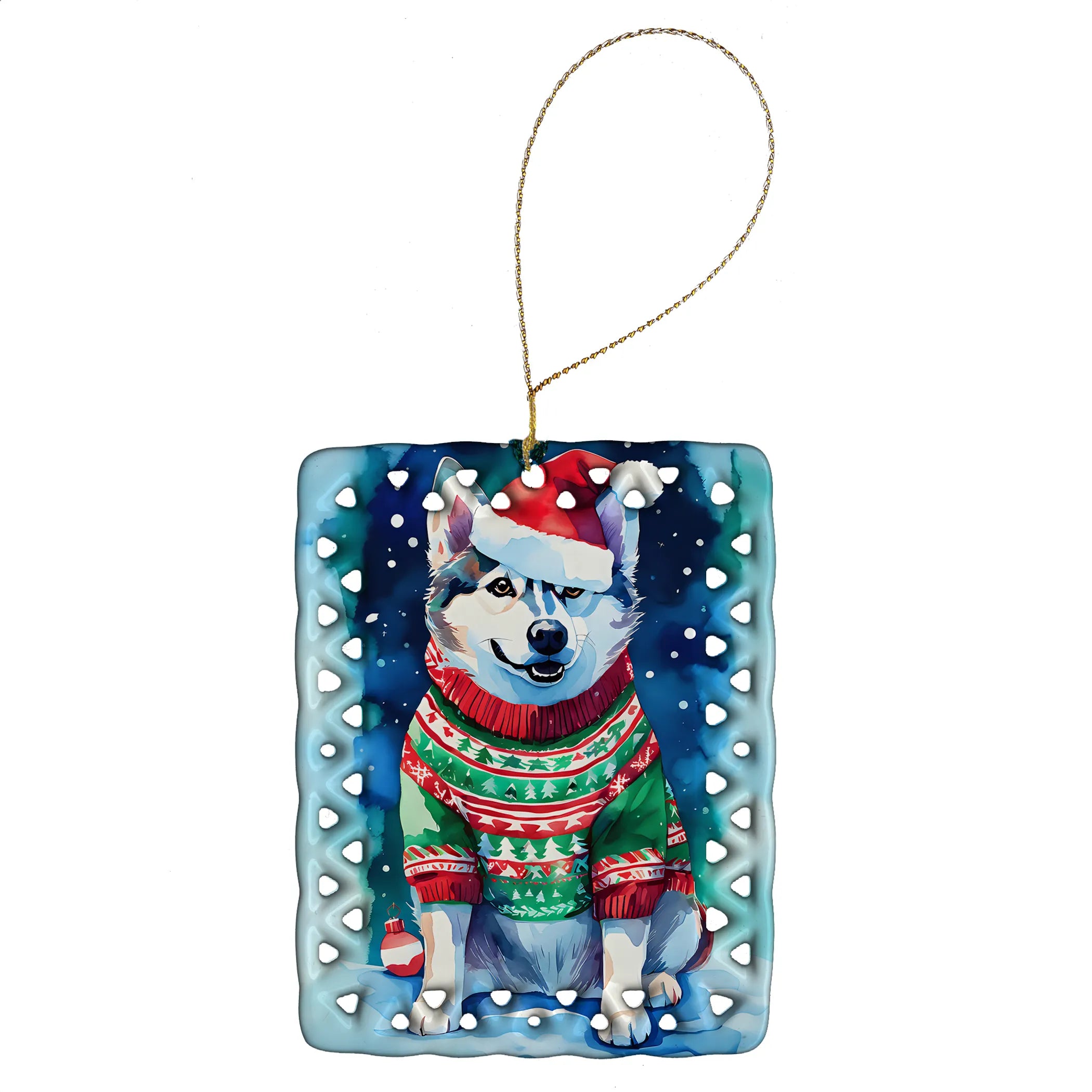 Christmas Sweaters Porcelain Ornament
