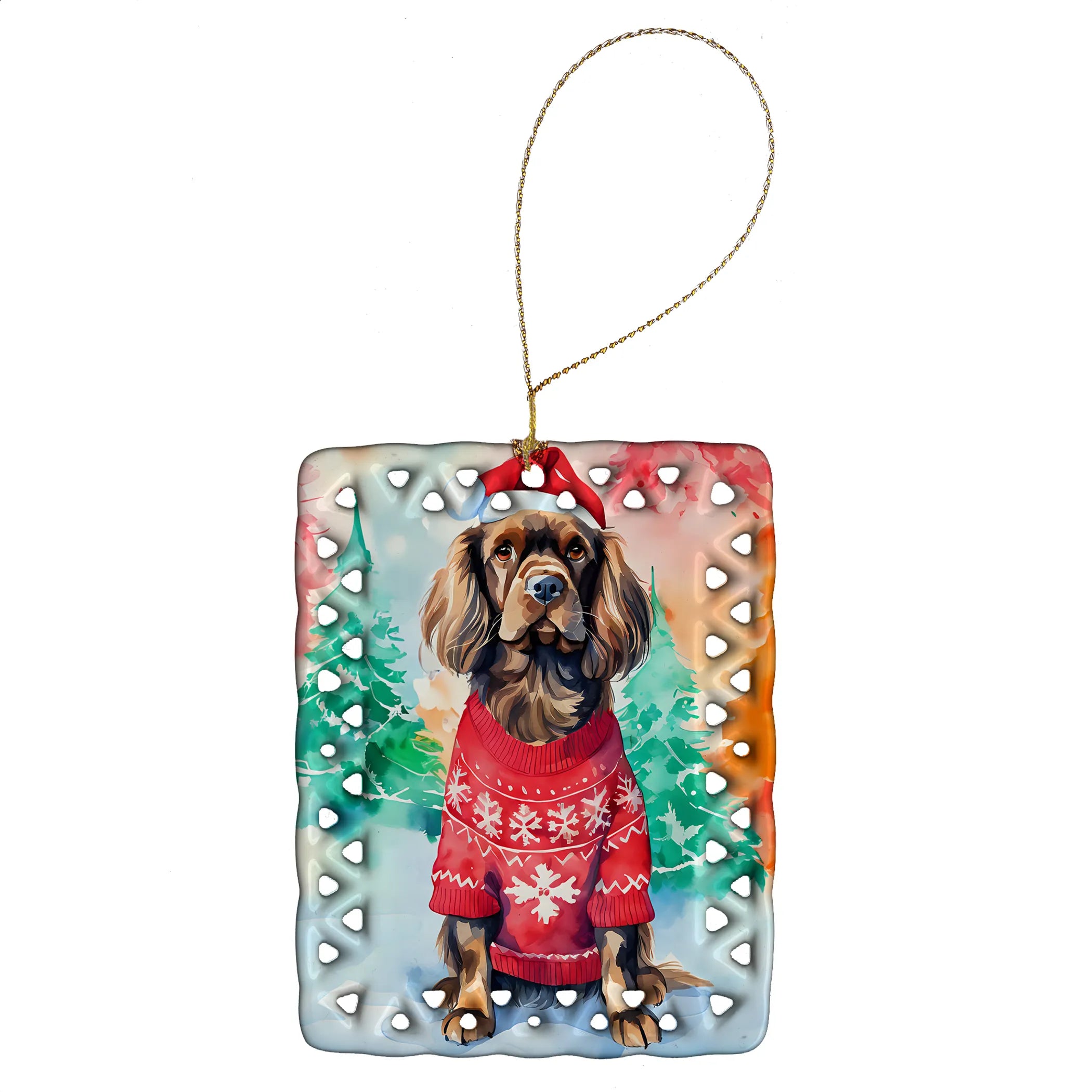 Christmas Sweaters Porcelain Ornament