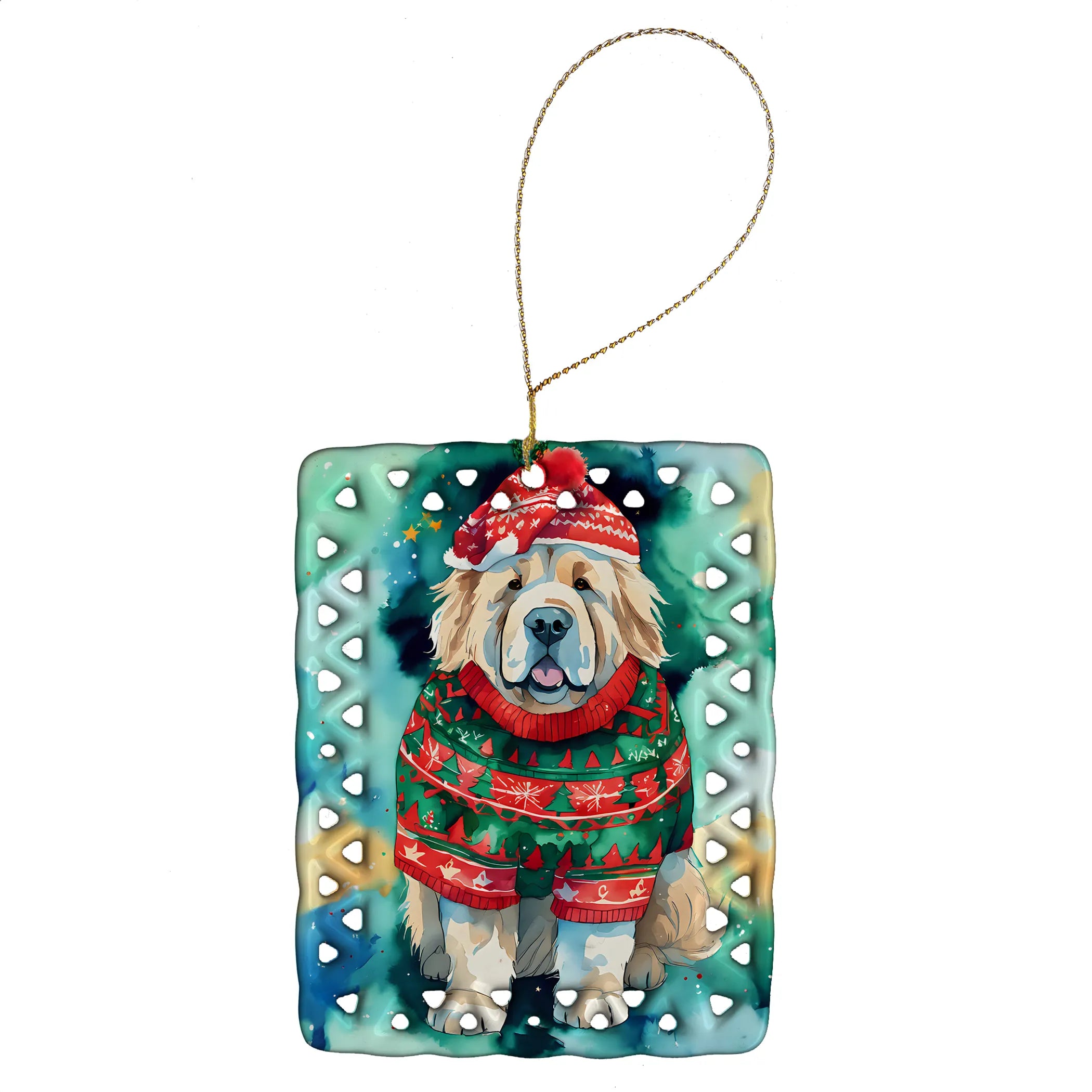 Christmas Sweaters Porcelain Ornament