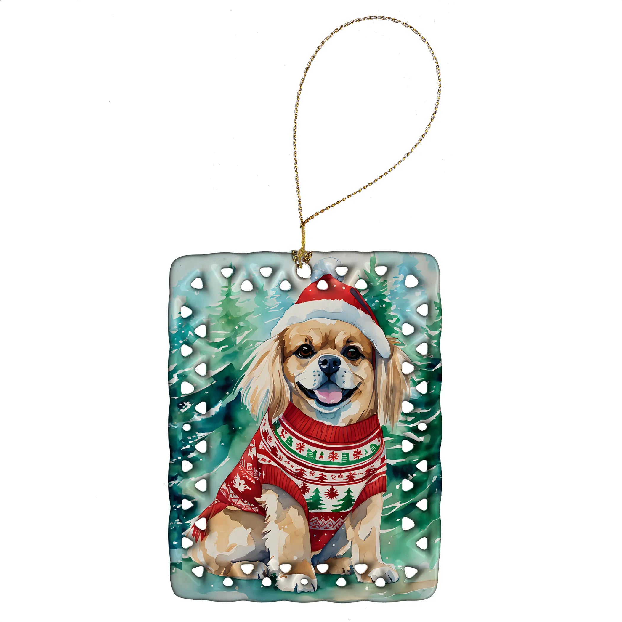 Christmas Sweaters Porcelain Ornament