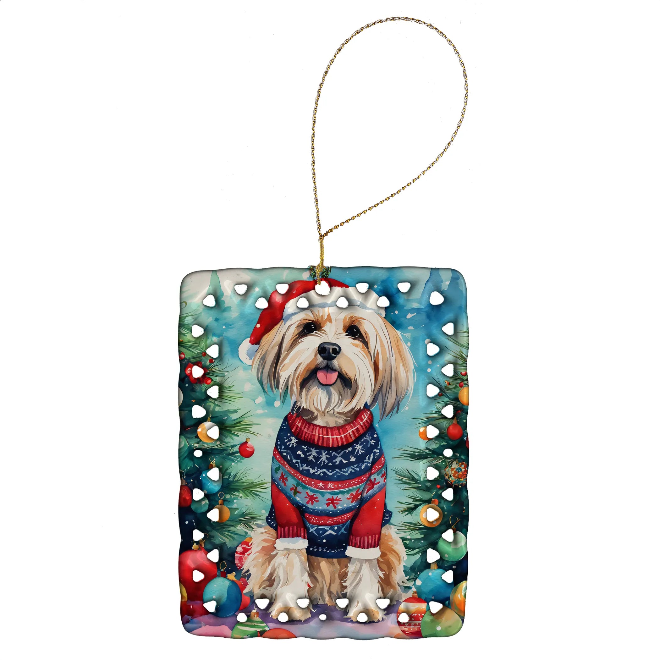 Christmas Sweaters Porcelain Ornament