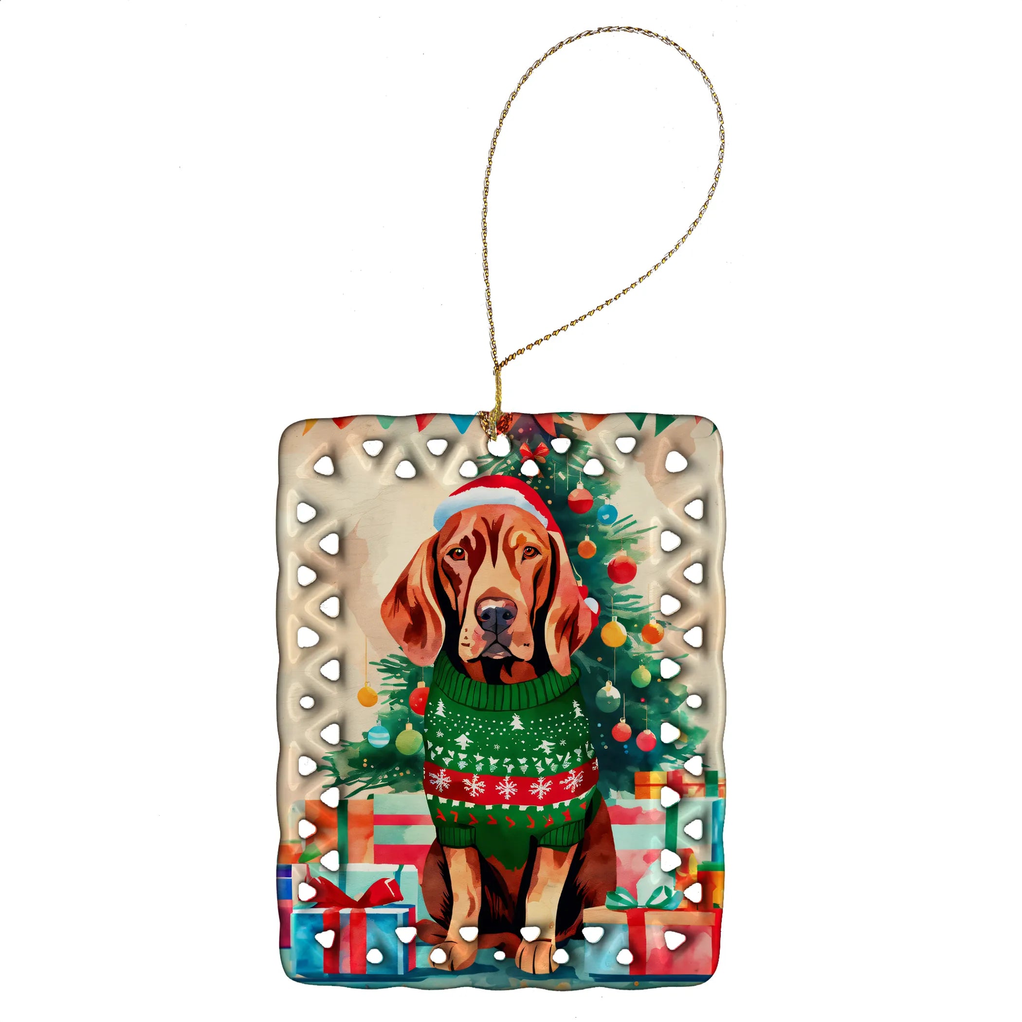 Christmas Sweaters Porcelain Ornament