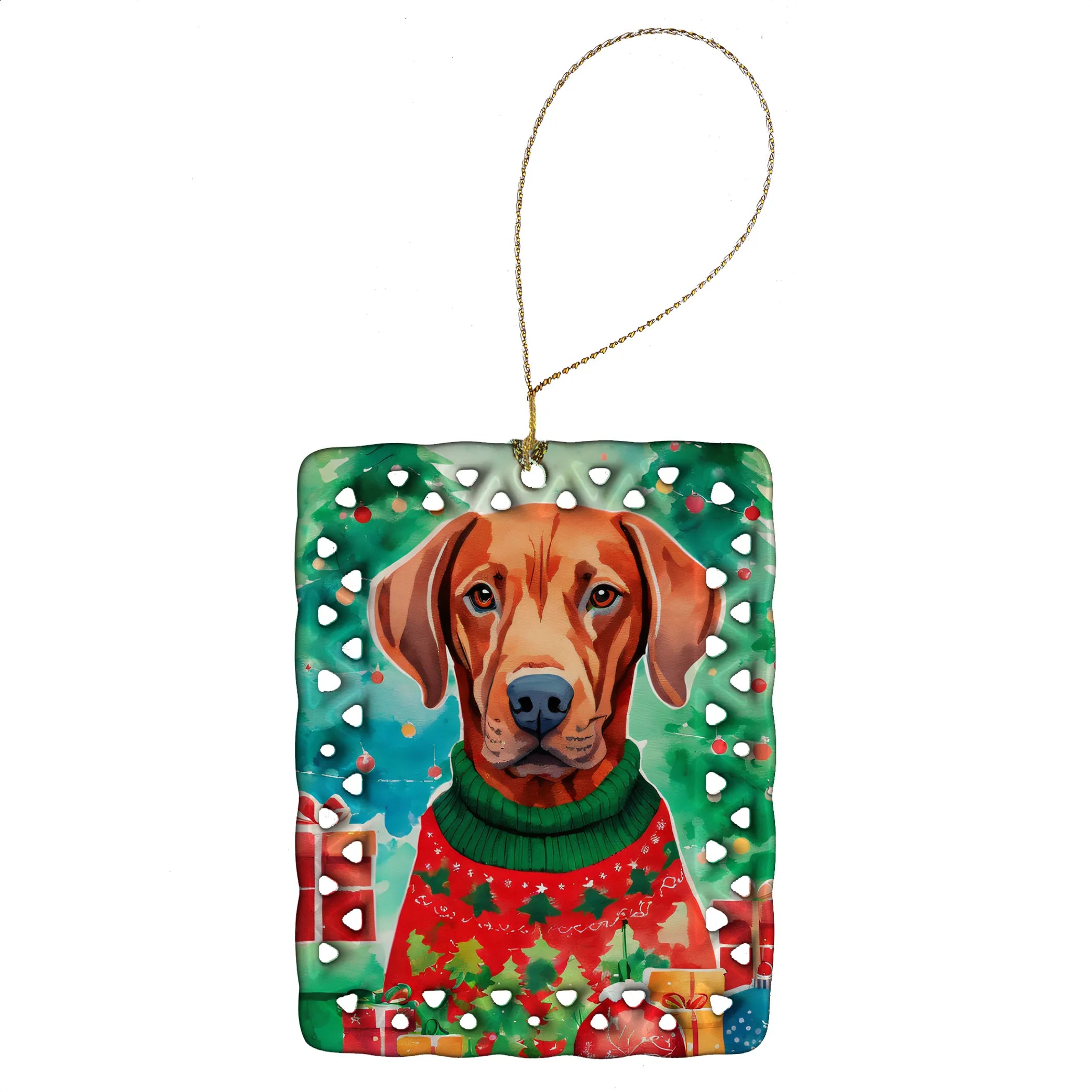Christmas Sweaters Porcelain Ornament