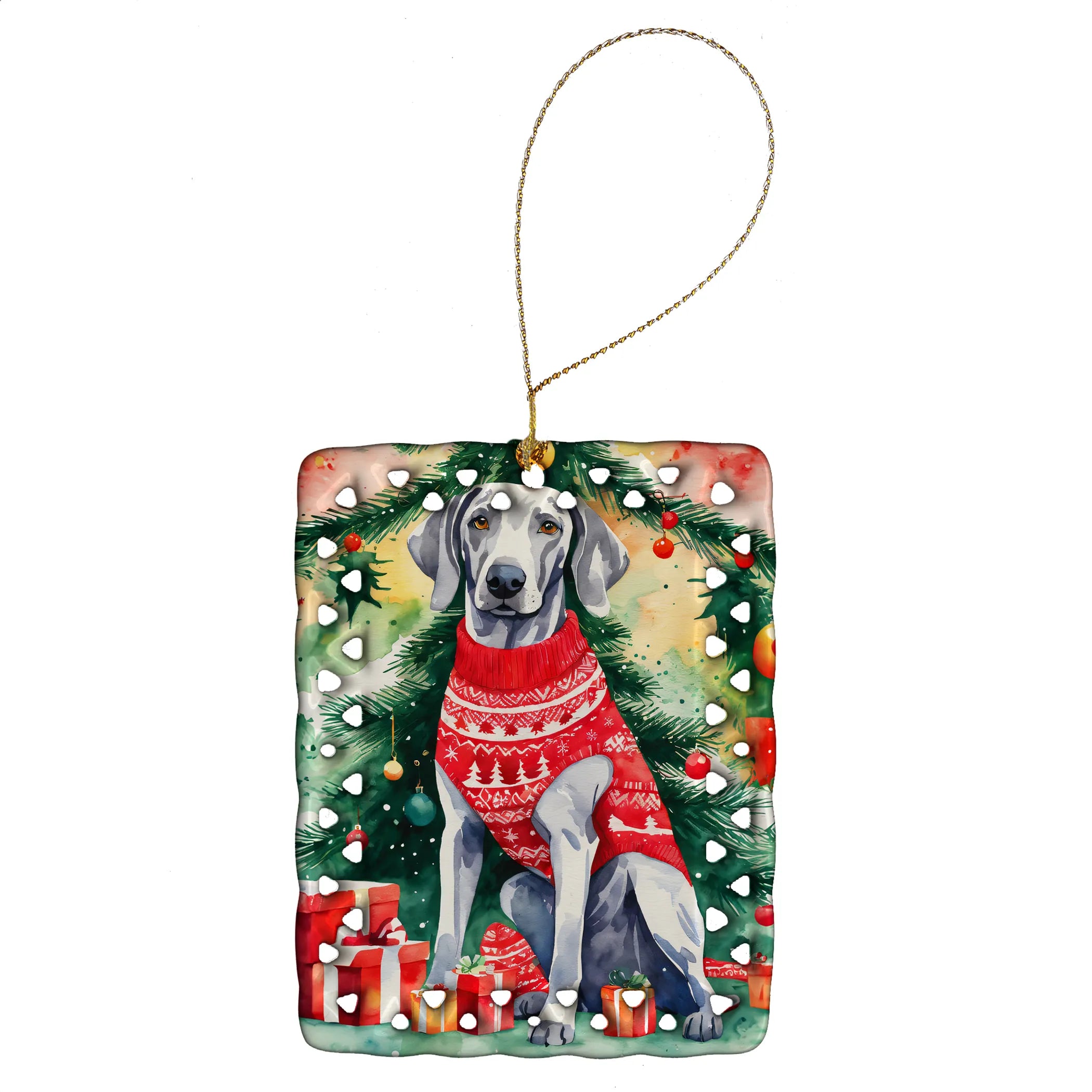 Christmas Sweaters Porcelain Ornament