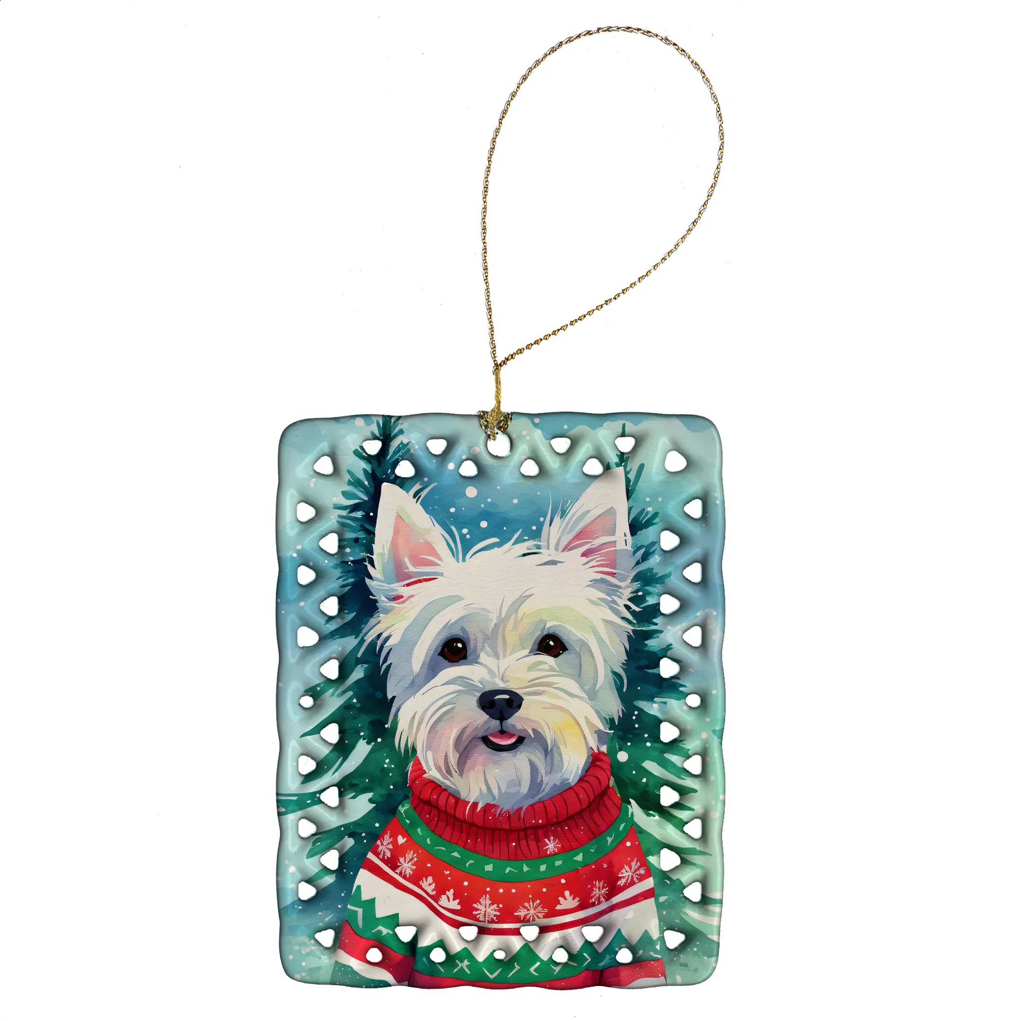 Christmas Sweaters Porcelain Ornament