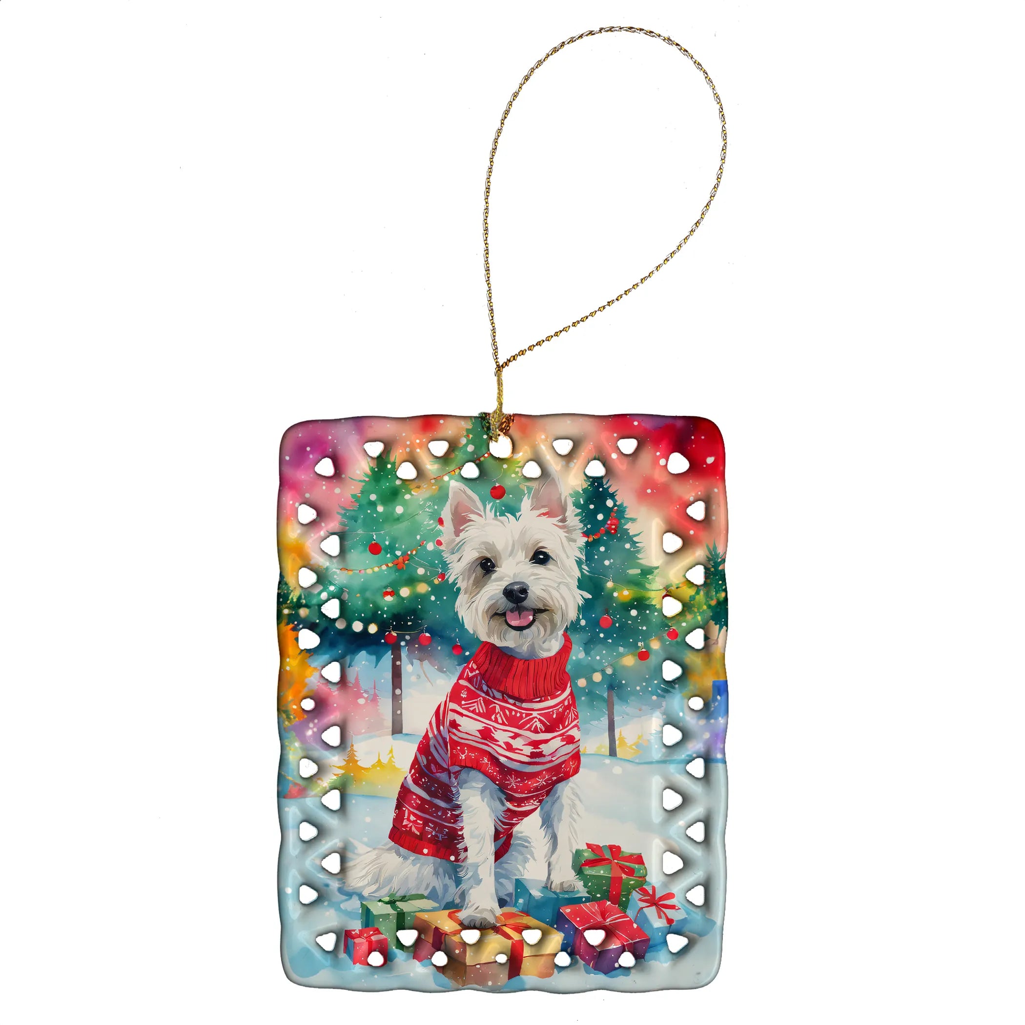 Christmas Sweaters Porcelain Ornament