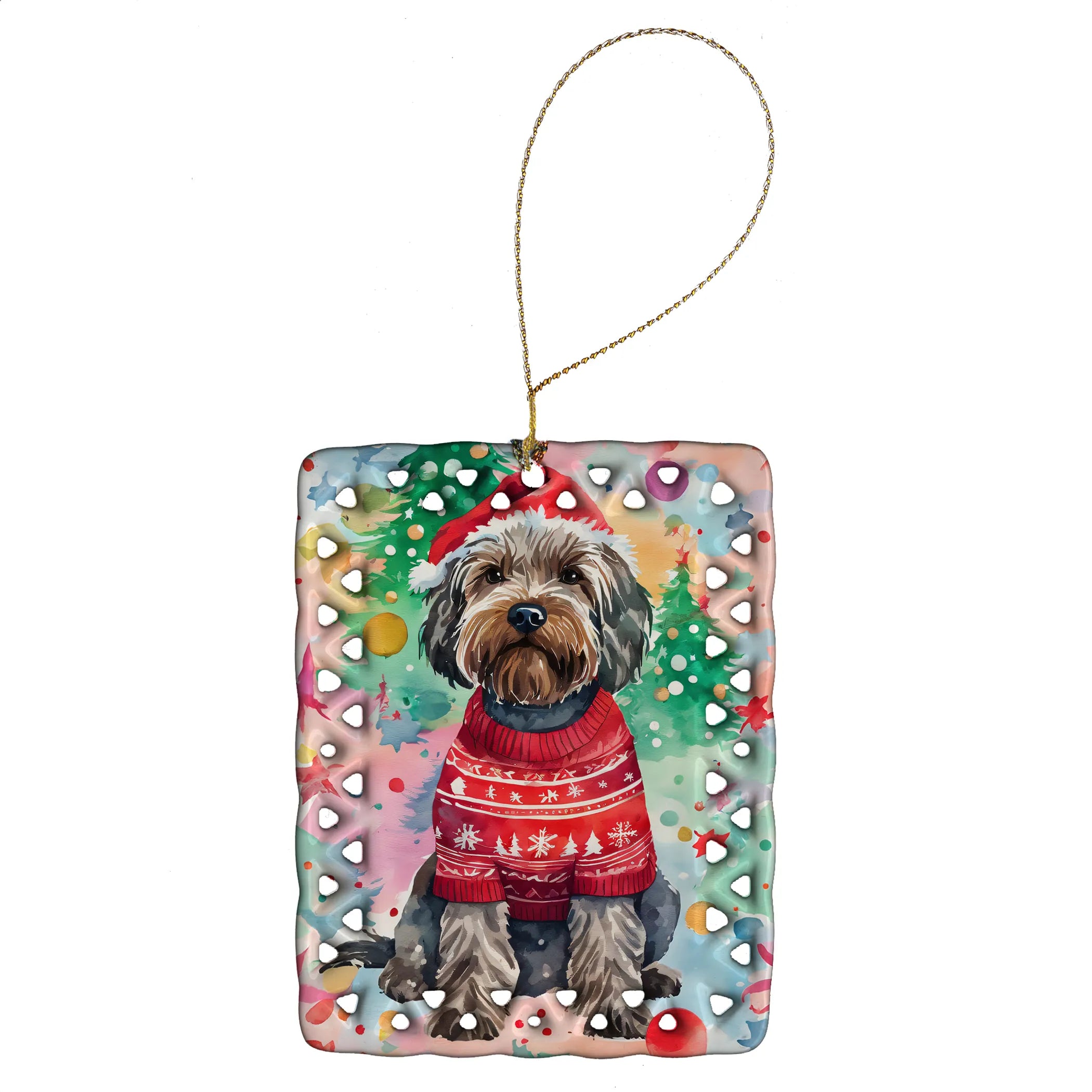 Christmas Sweaters Porcelain Ornament