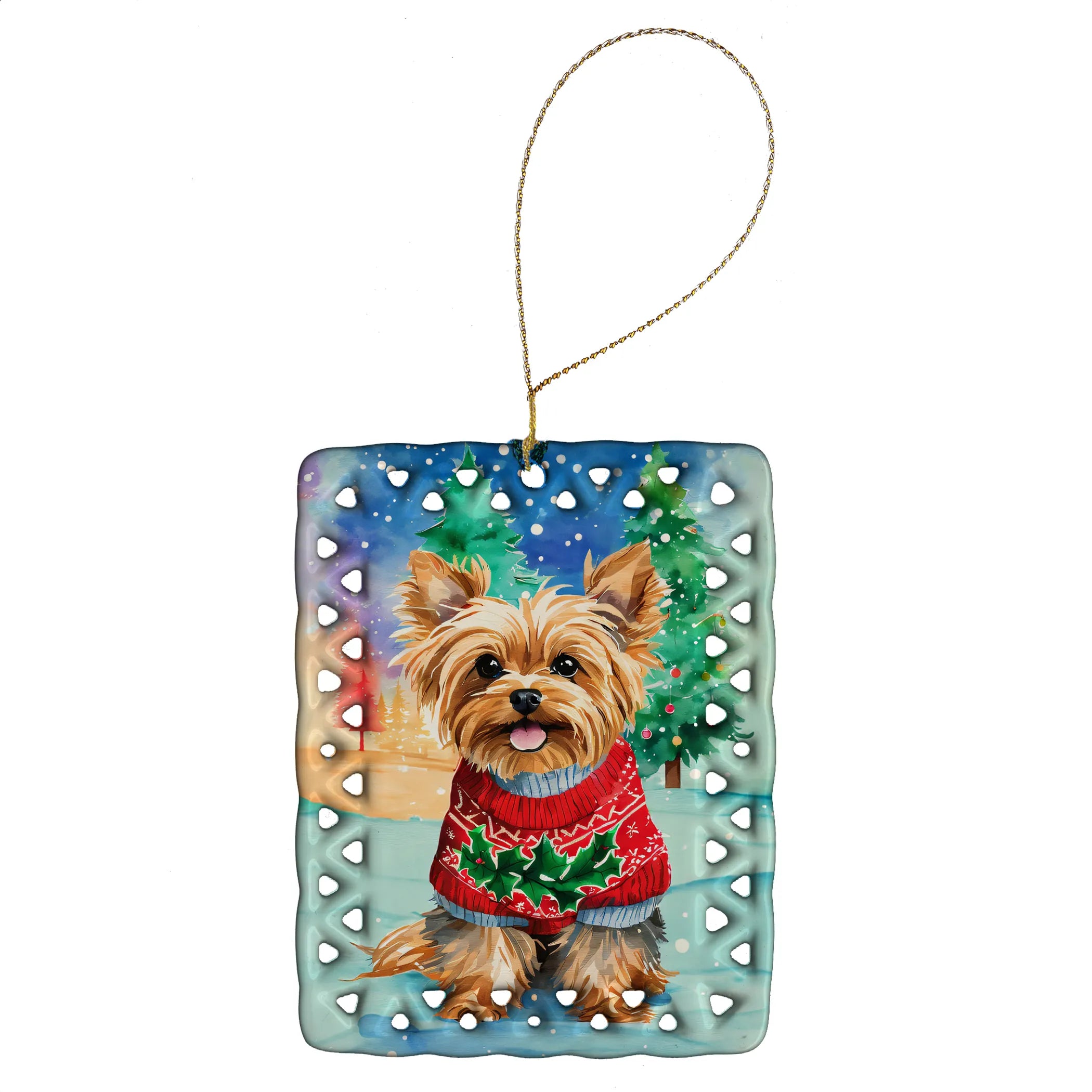 Christmas Sweaters Porcelain Ornament