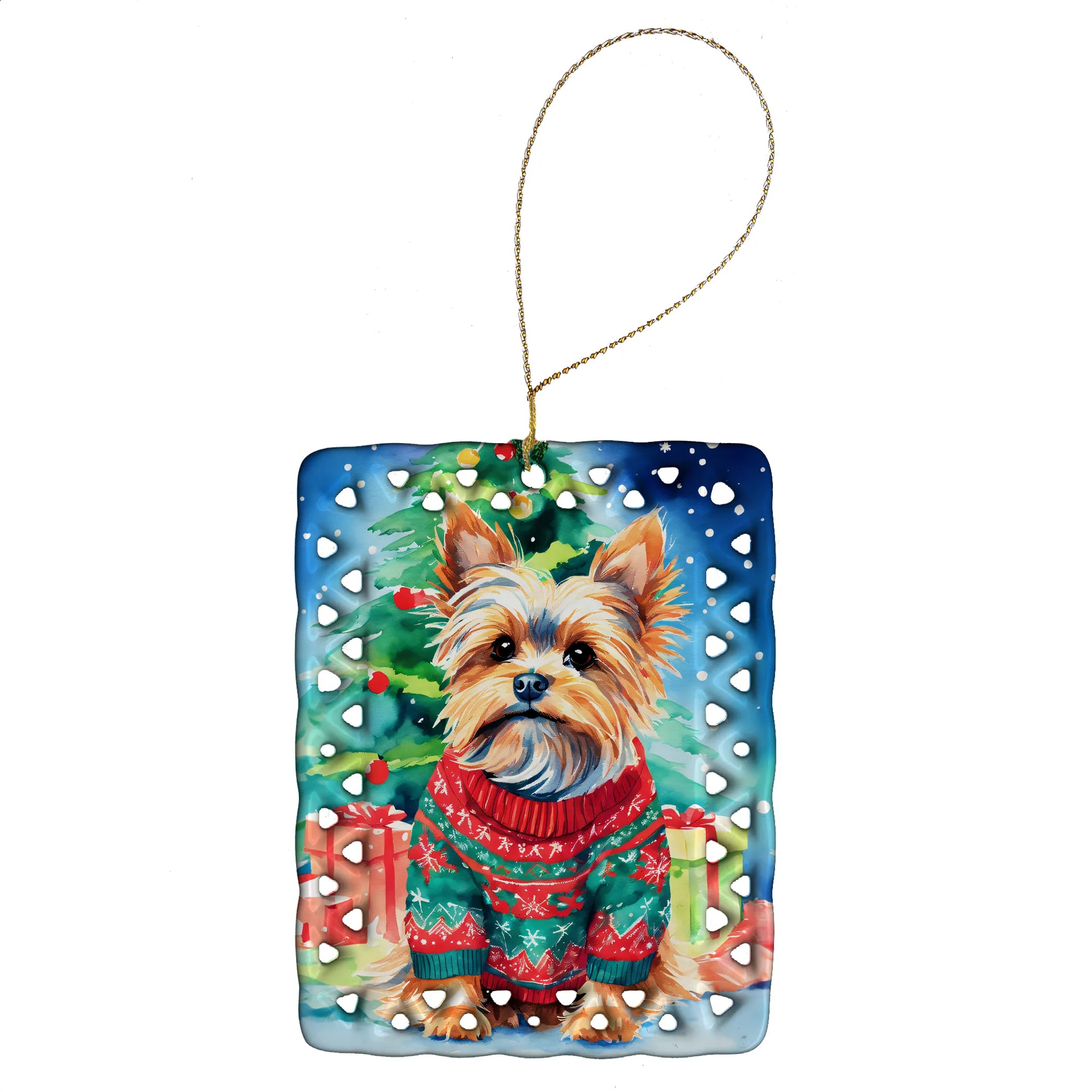 Christmas Sweaters Porcelain Ornament