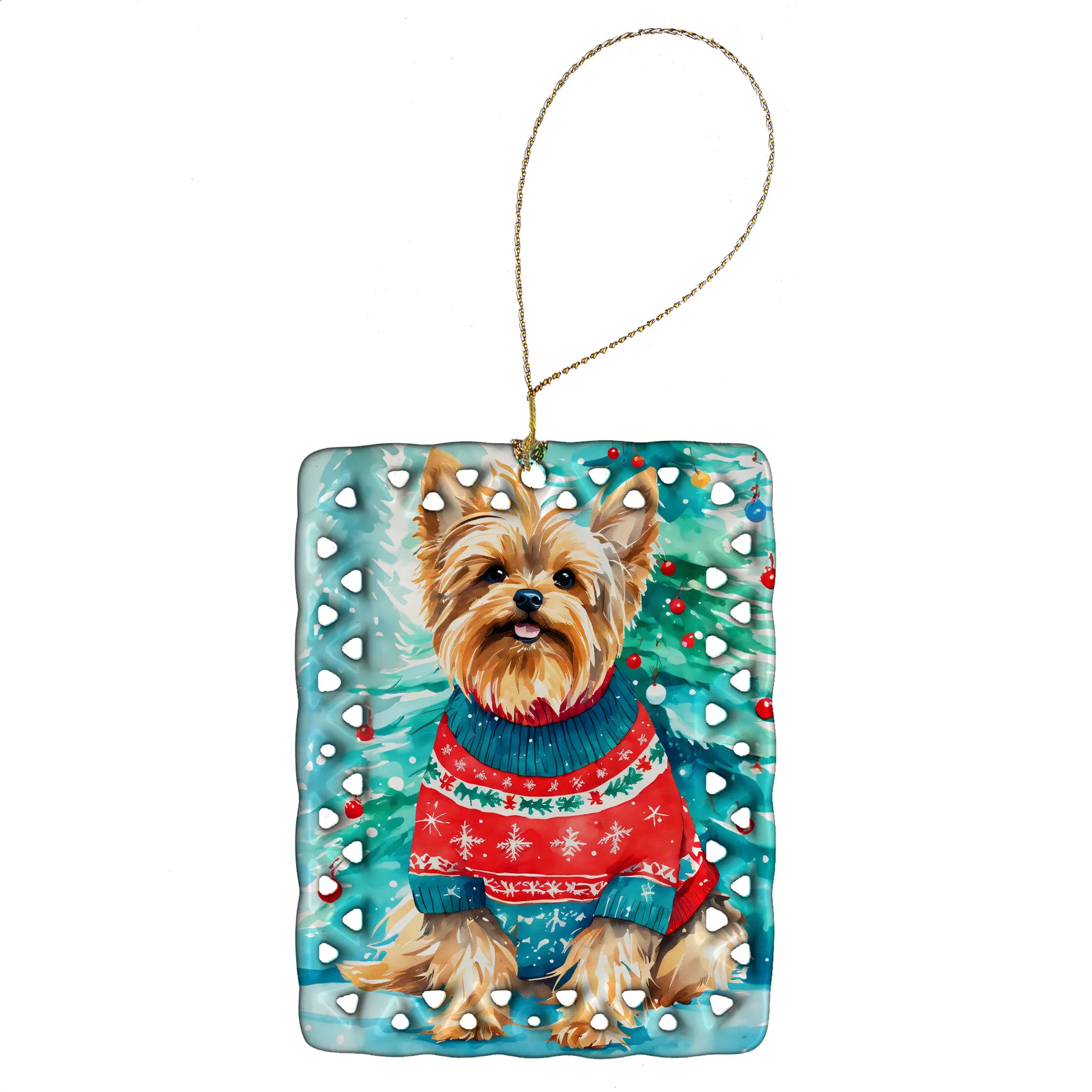 Christmas Sweaters Porcelain Ornament