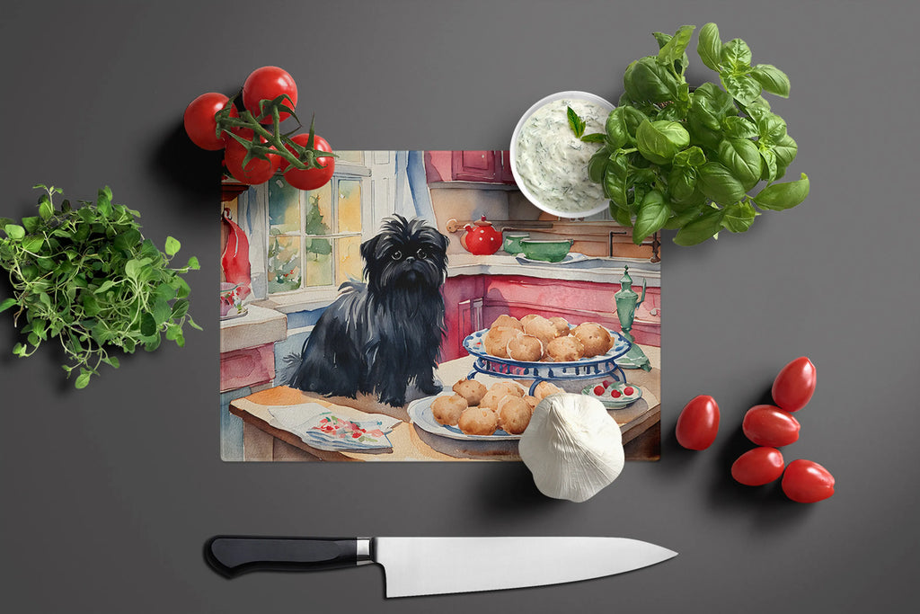 Christmas Cookies Glass Cutting Board - Size: LARGE | Pack Of: 1 | Collection name: Christmas cookies