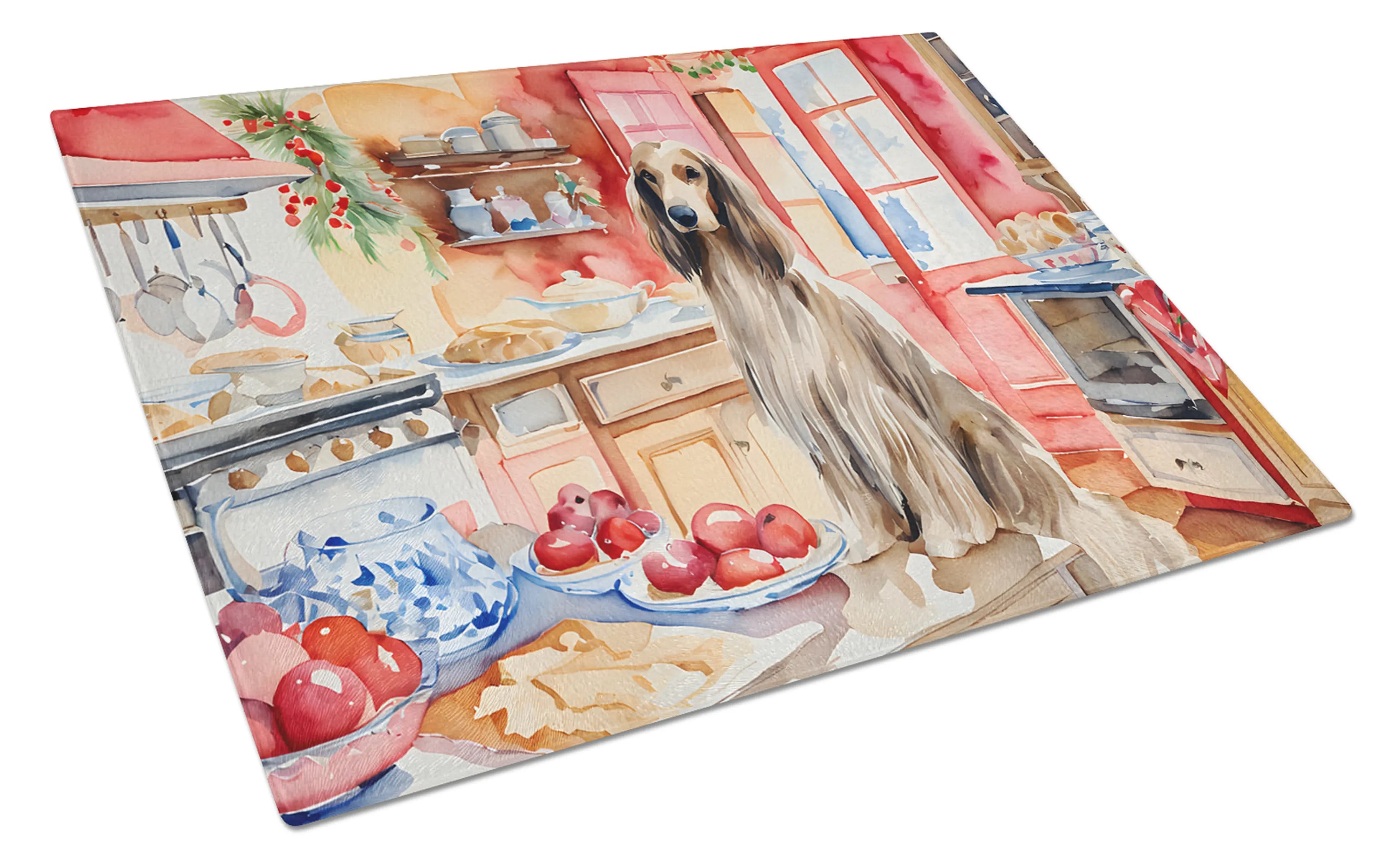 Christmas Cookies Glass Cutting Board - Size: LARGE | Pack Of: 1 | Collection name: Christmas cookies