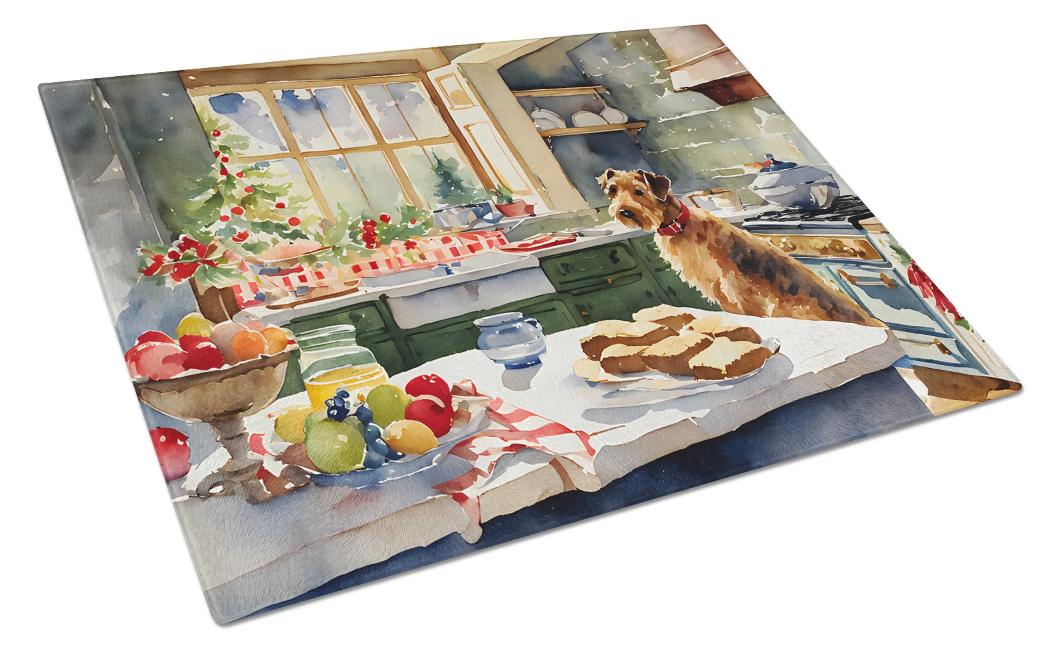 Christmas Cookies Glass Cutting Board - Size: LARGE | Pack Of: 1 | Collection name: Christmas cookies
